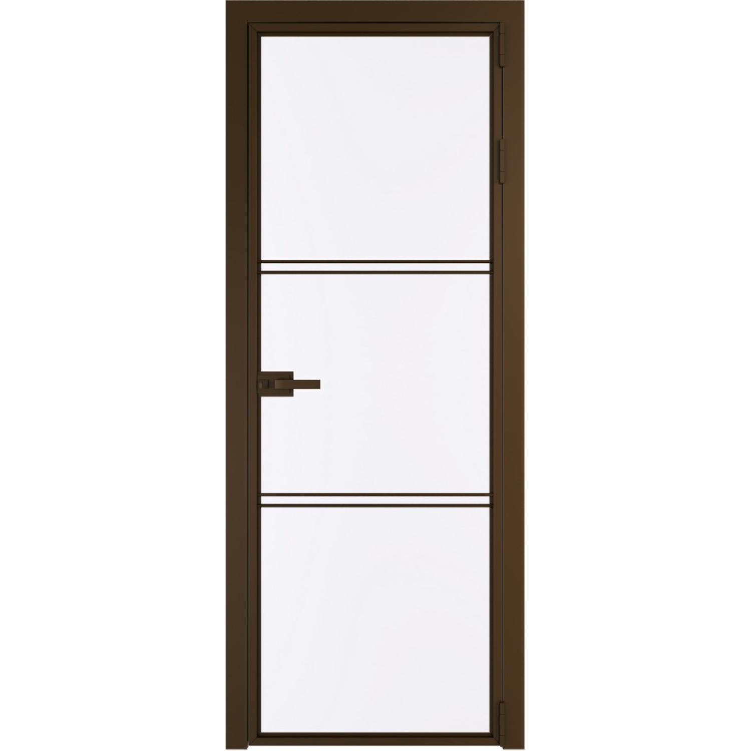 Дверь межкомнатная  алюминиевая  3 AX ProfilDoors (Деорэ, Монохром белый просветленный)