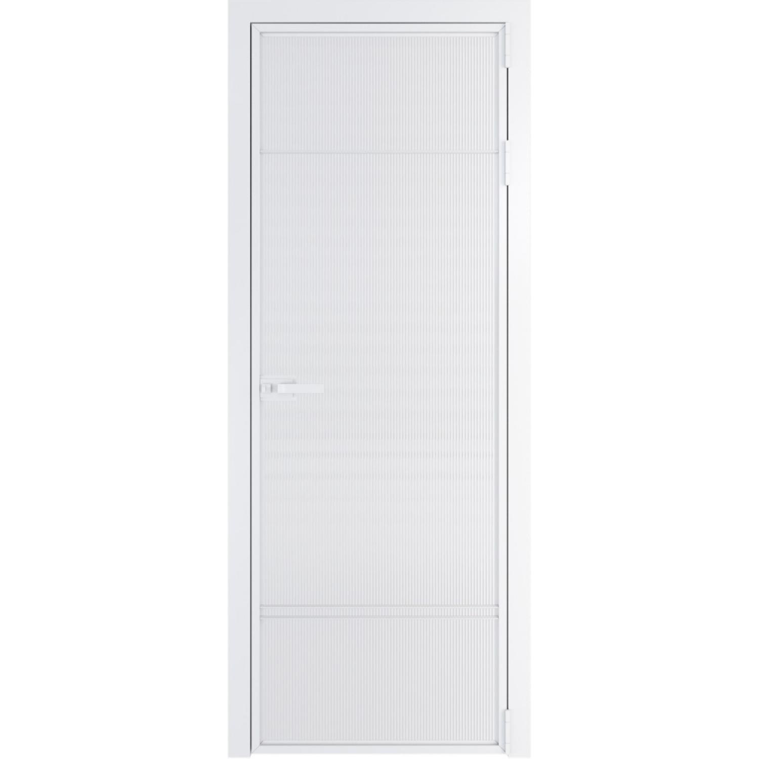 Дверь межкомнатная  алюминиевая  4 AX ProfilDoors (Вайт, Мору двухстороннее белое)