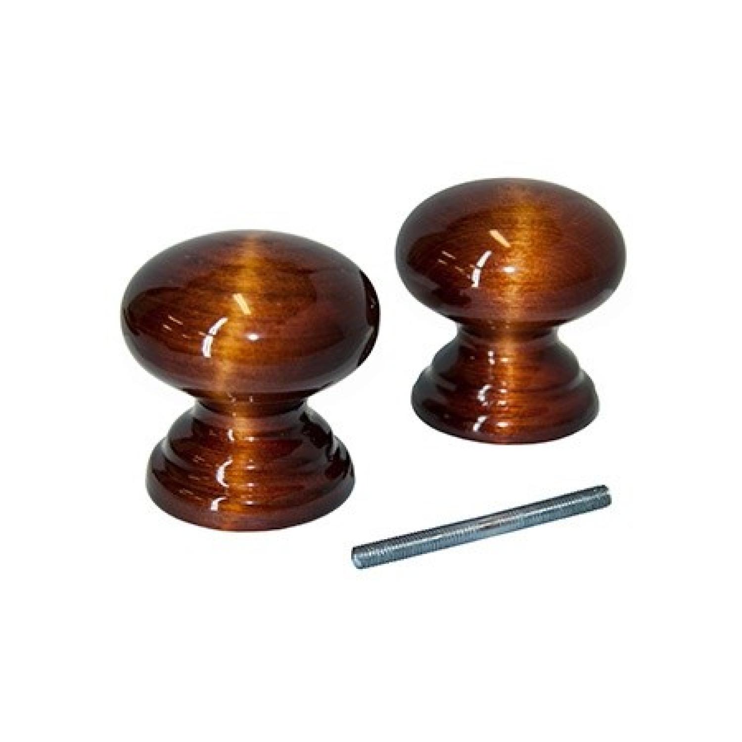 Ручка-кнопка ЙО (красное дерево)