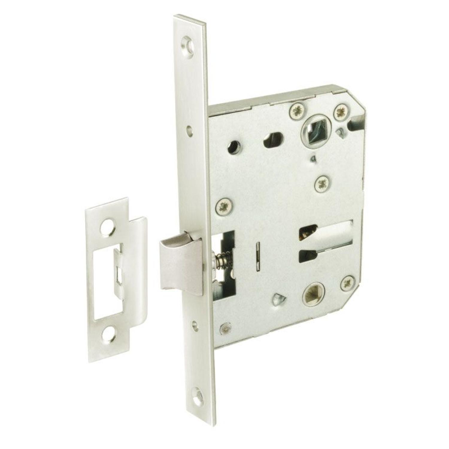 Защелка сантехническая 2070-70 с прямой планкой (мат.ник.)