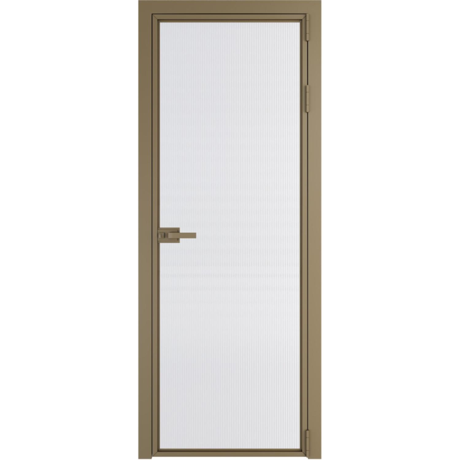 Дверь межкомнатная  алюминиевая  1 AX ProfilDoors (Шампань, Мору двухстороннее белое)