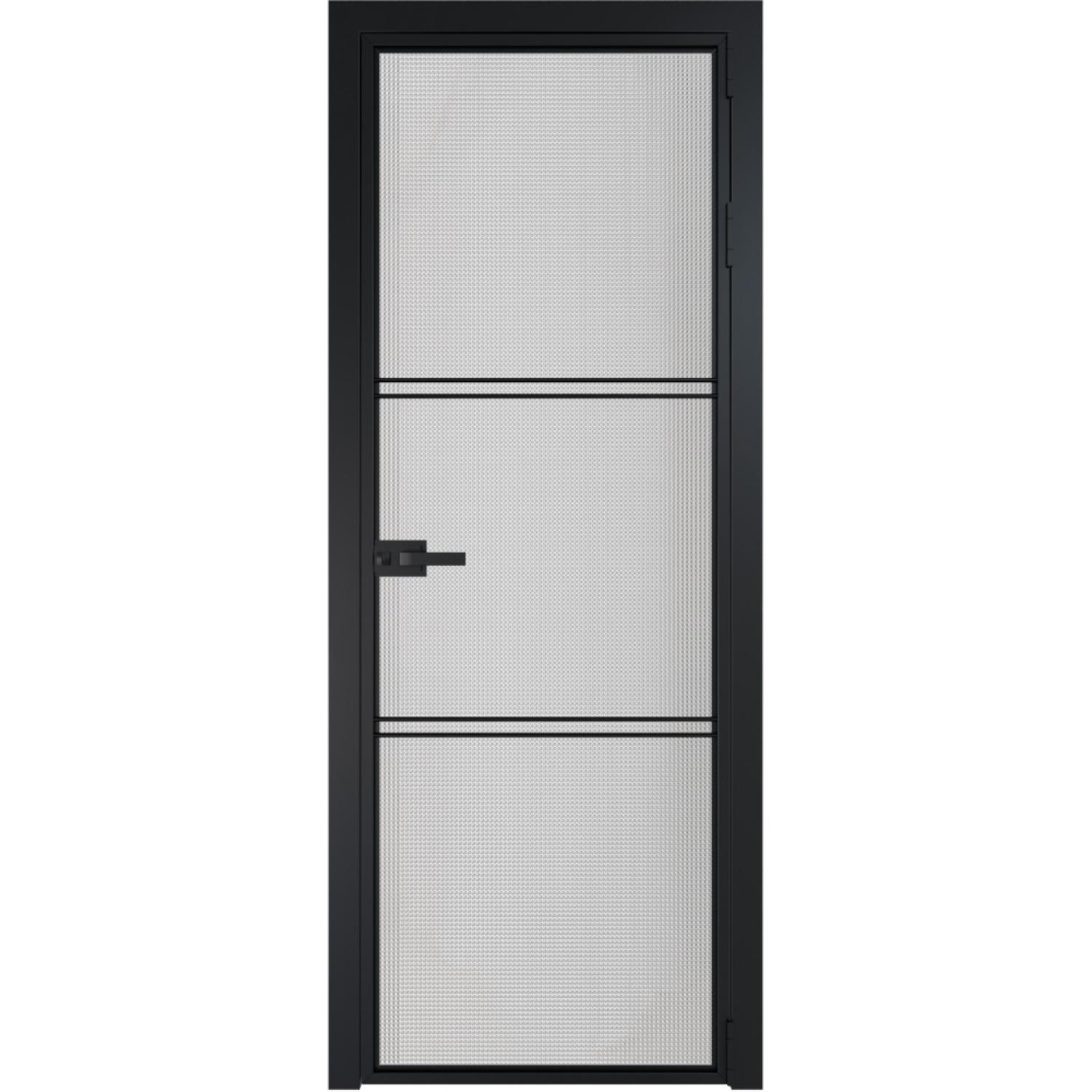 Дверь межкомнатная  алюминиевая  3 AX ProfilDoors (Черный, Кризет)