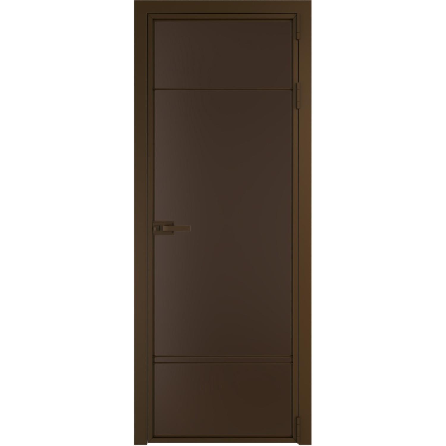 Дверь межкомнатная  алюминиевая  4 AX ProfilDoors (Деорэ, Монохром шоколад)