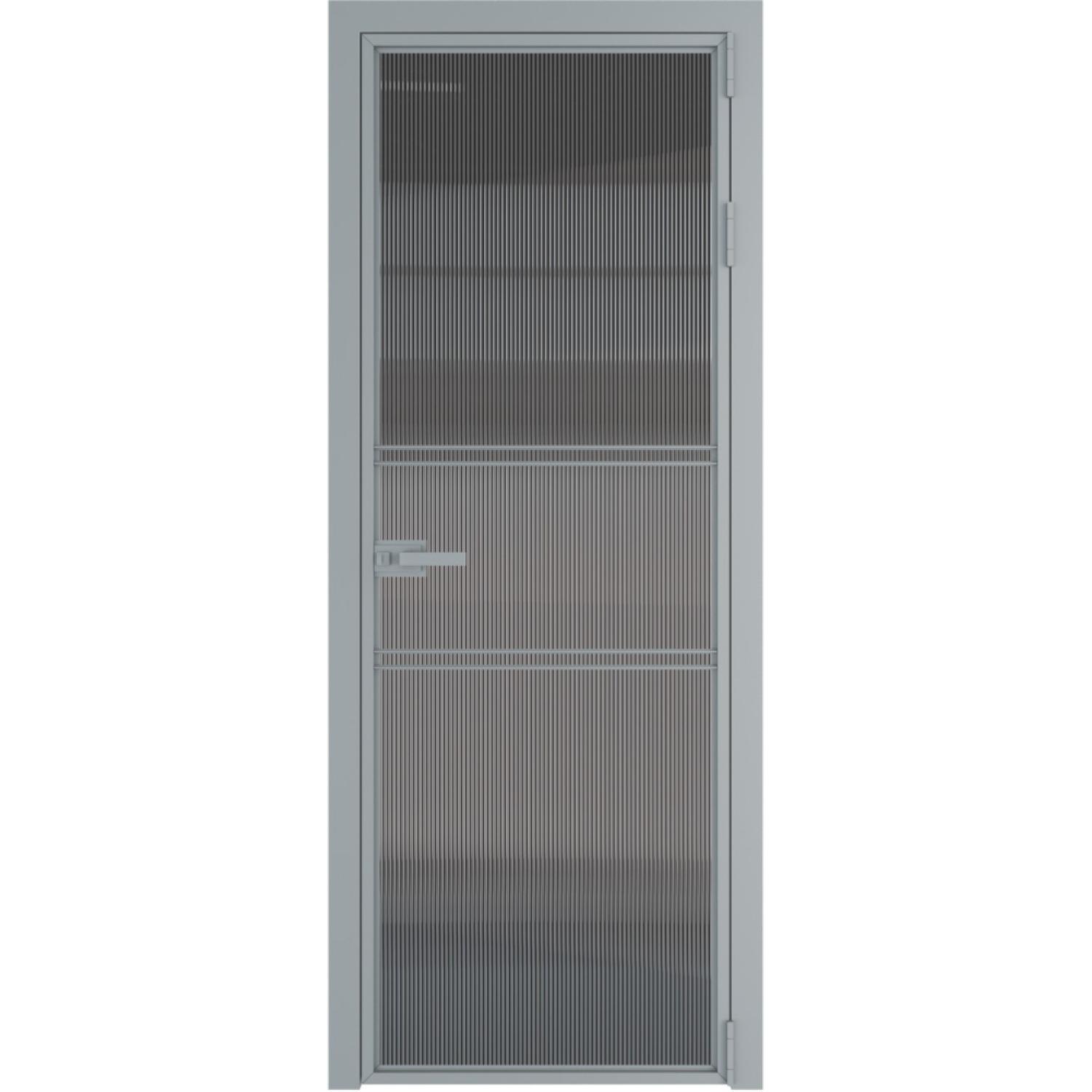 Дверь межкомнатная  алюминиевая  2 AX ProfilDoors (Серебро, Мору тонированное)