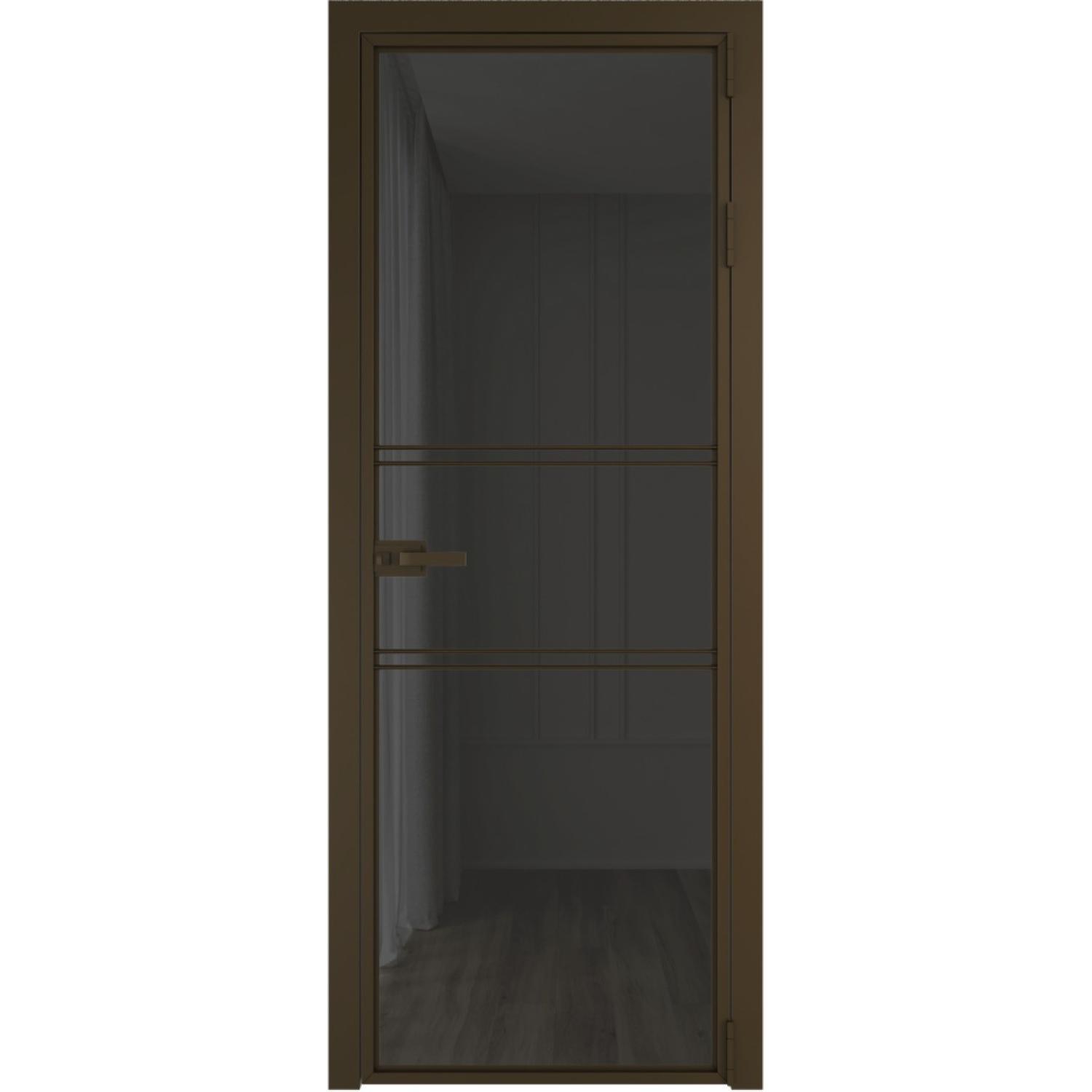 Дверь межкомнатная  алюминиевая  2 AX ProfilDoors (Деорэ, Триплекс Тонированный)