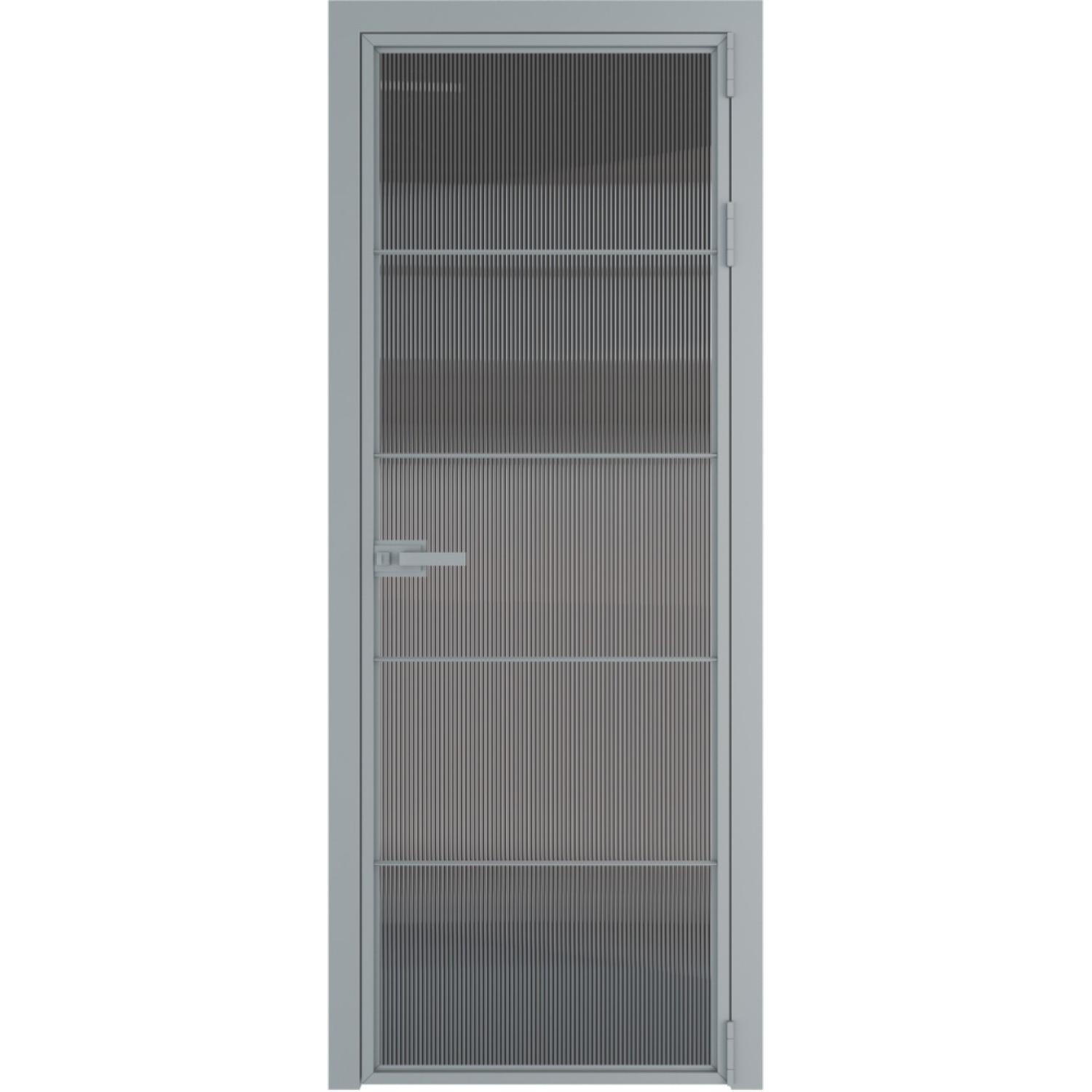 Дверь межкомнатная  алюминиевая  5 AX ProfilDoors (Серебро, Мору тонированное)
