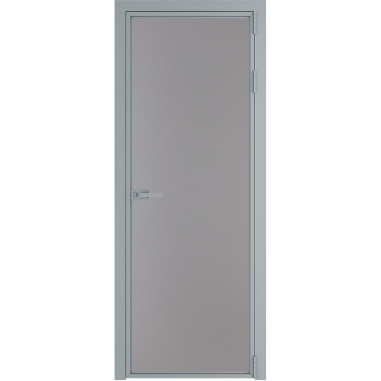 Дверь межкомнатная  алюминиевая  1 AX ProfilDoors (Серебро, Монохром серый)