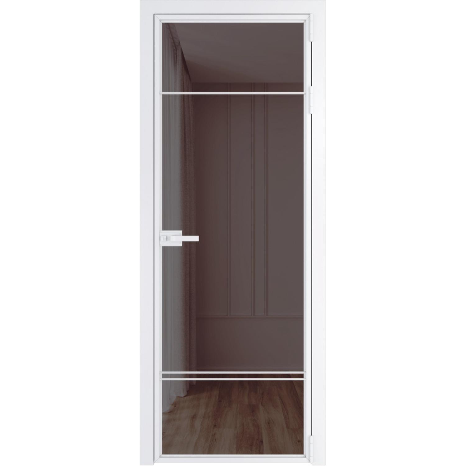 Дверь межкомнатная  алюминиевая  4 AX ProfilDoors (Вайт, Золотистая бронза)