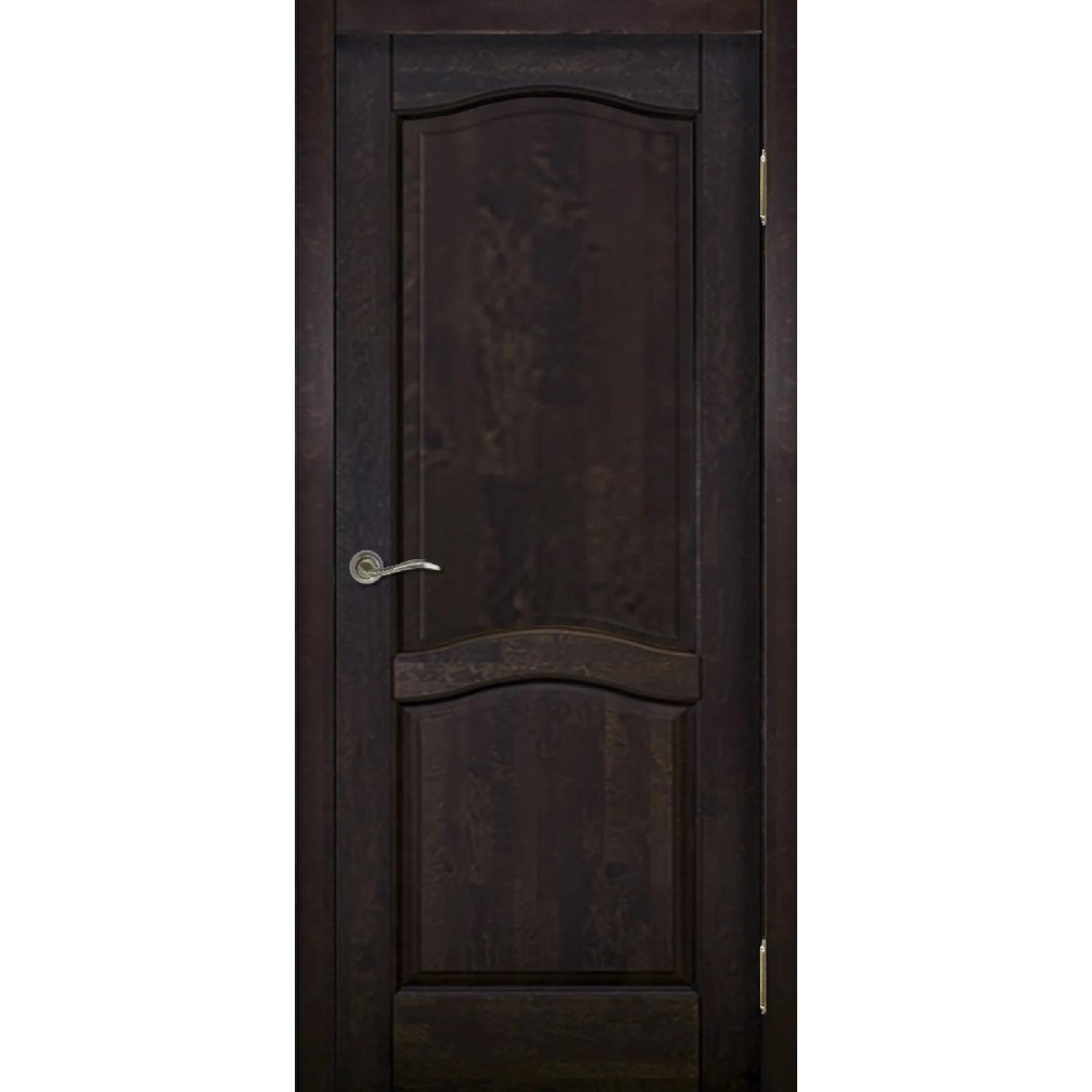 Дверь межкомнатная массив ольхи Лео м. ДГ (2000*800, Венге, Заказная)