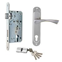 Замок врезной с цилиндром ключ/ключ 7504/72-Z