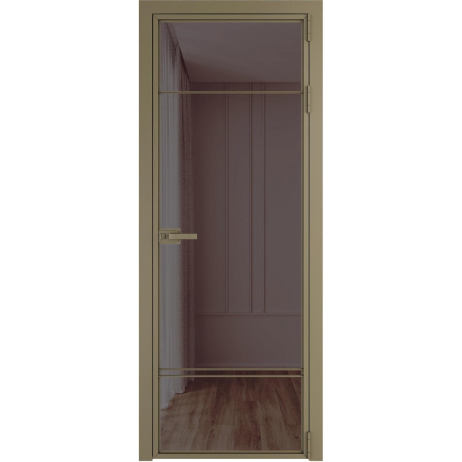 Дверь межкомнатная  алюминиевая  4 AX ProfilDoors (Шампань, Золотистая бронза)