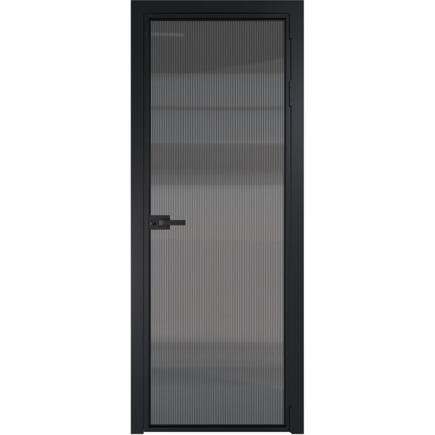Дверь межкомнатная  алюминиевая  1 AX ProfilDoors (Черный, Мору тонированное)