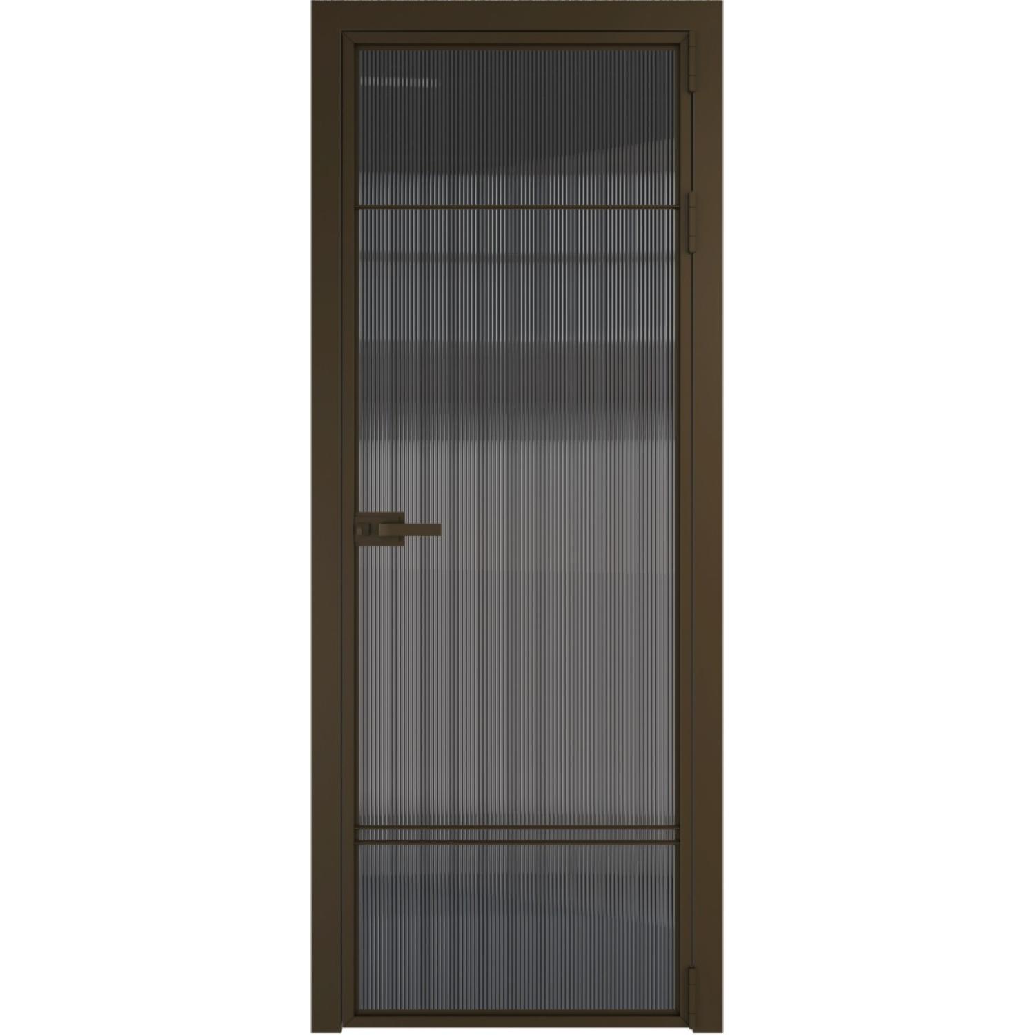 Дверь межкомнатная  алюминиевая  4 AX ProfilDoors (Деорэ, Триплекс Тонированный)