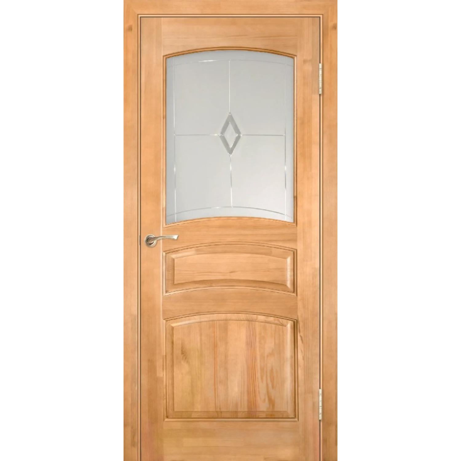 Дверь межкомнатная Модель №16 ДО сосна (2000*600, Неокрашенный, Мателюкс матовое, Заказная)