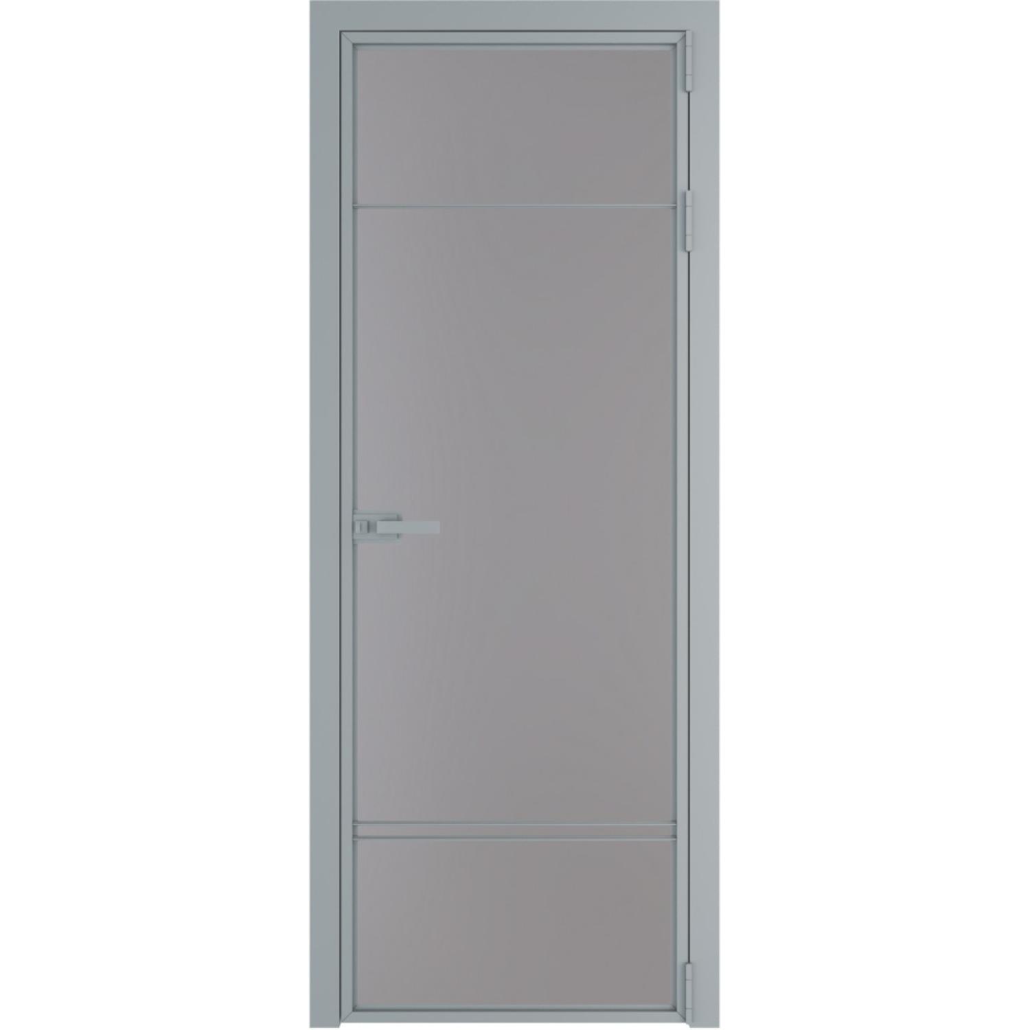 Дверь межкомнатная  алюминиевая  4 AX ProfilDoors (Серебро, Монохром серый)