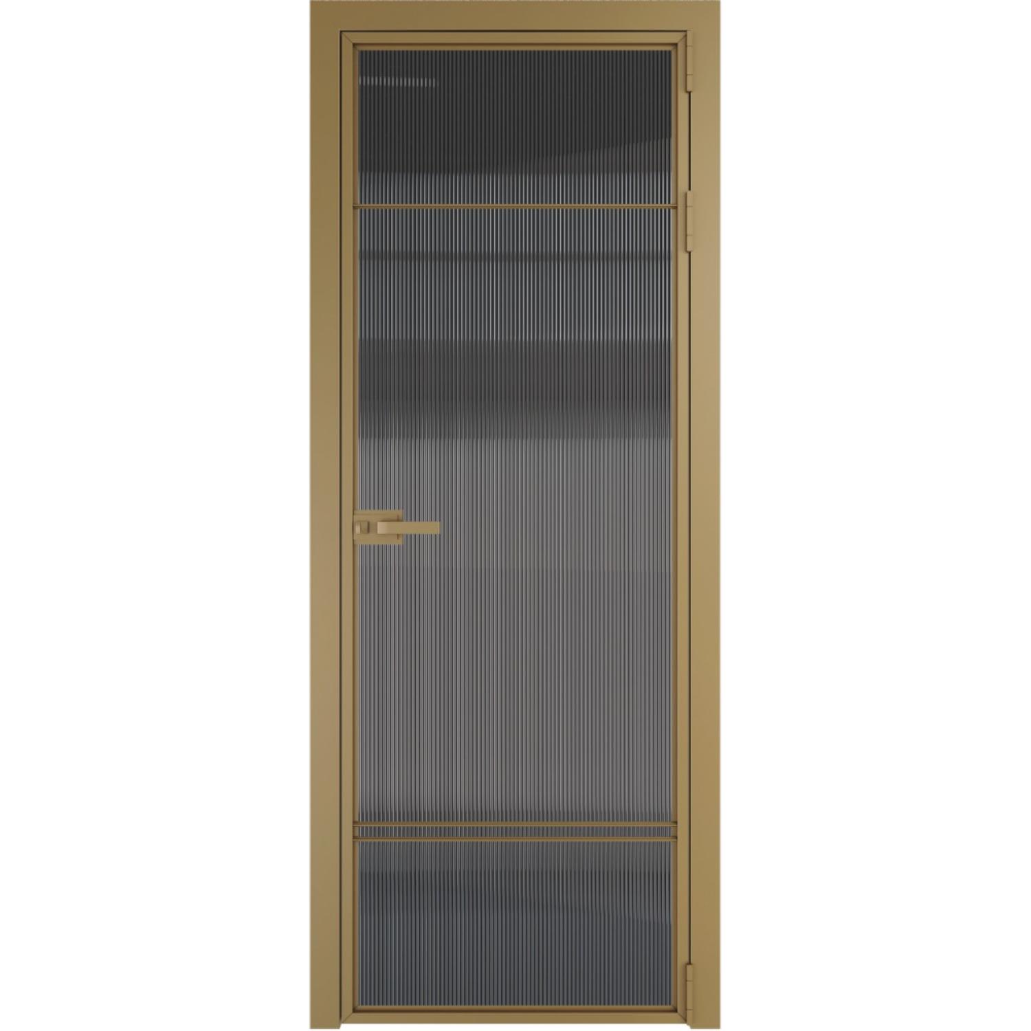 Дверь межкомнатная  алюминиевая  4 AX ProfilDoors (Золото, Триплекс Тонированный)