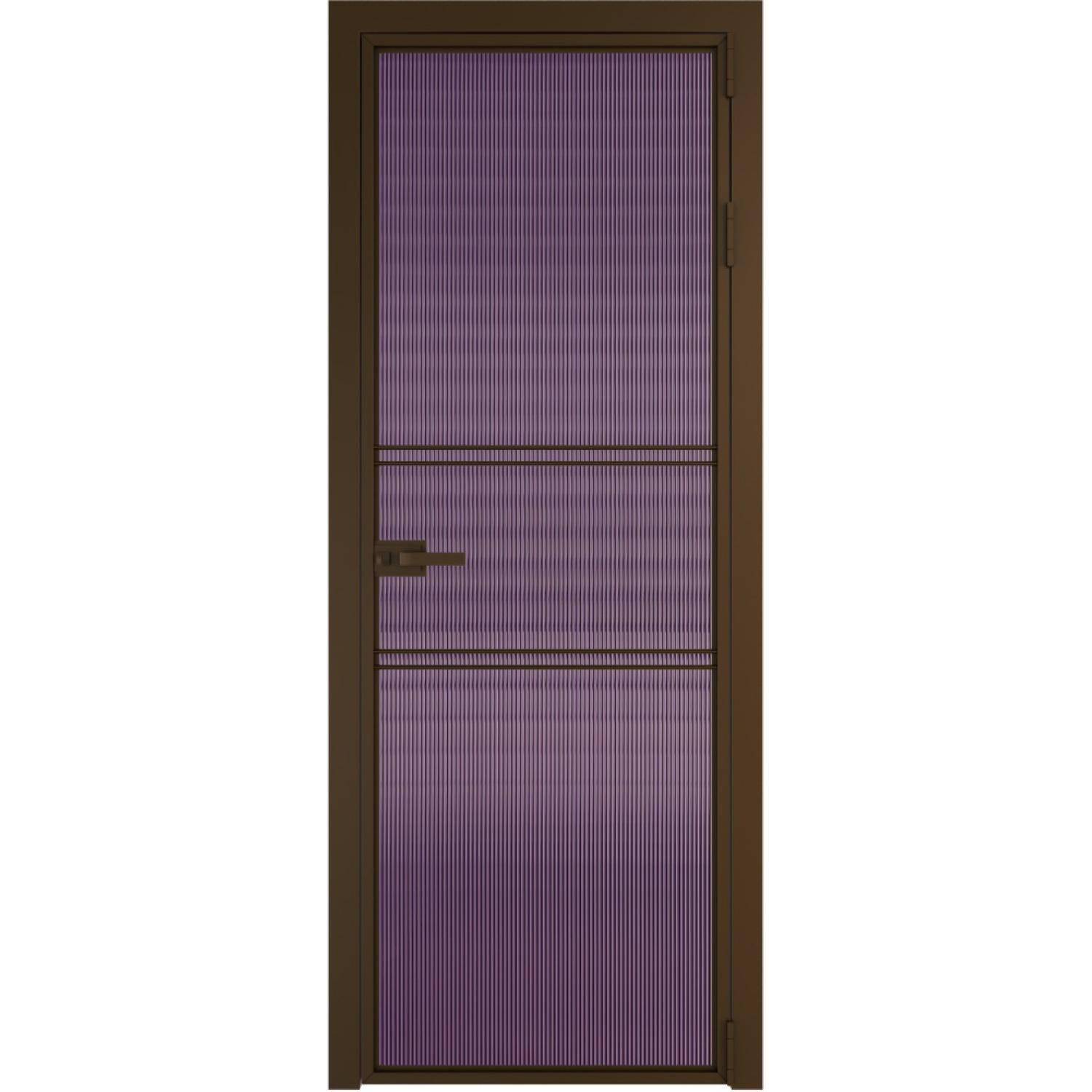 Дверь межкомнатная  алюминиевая  2 AX ProfilDoors (Деорэ, Мору фиолетовое)