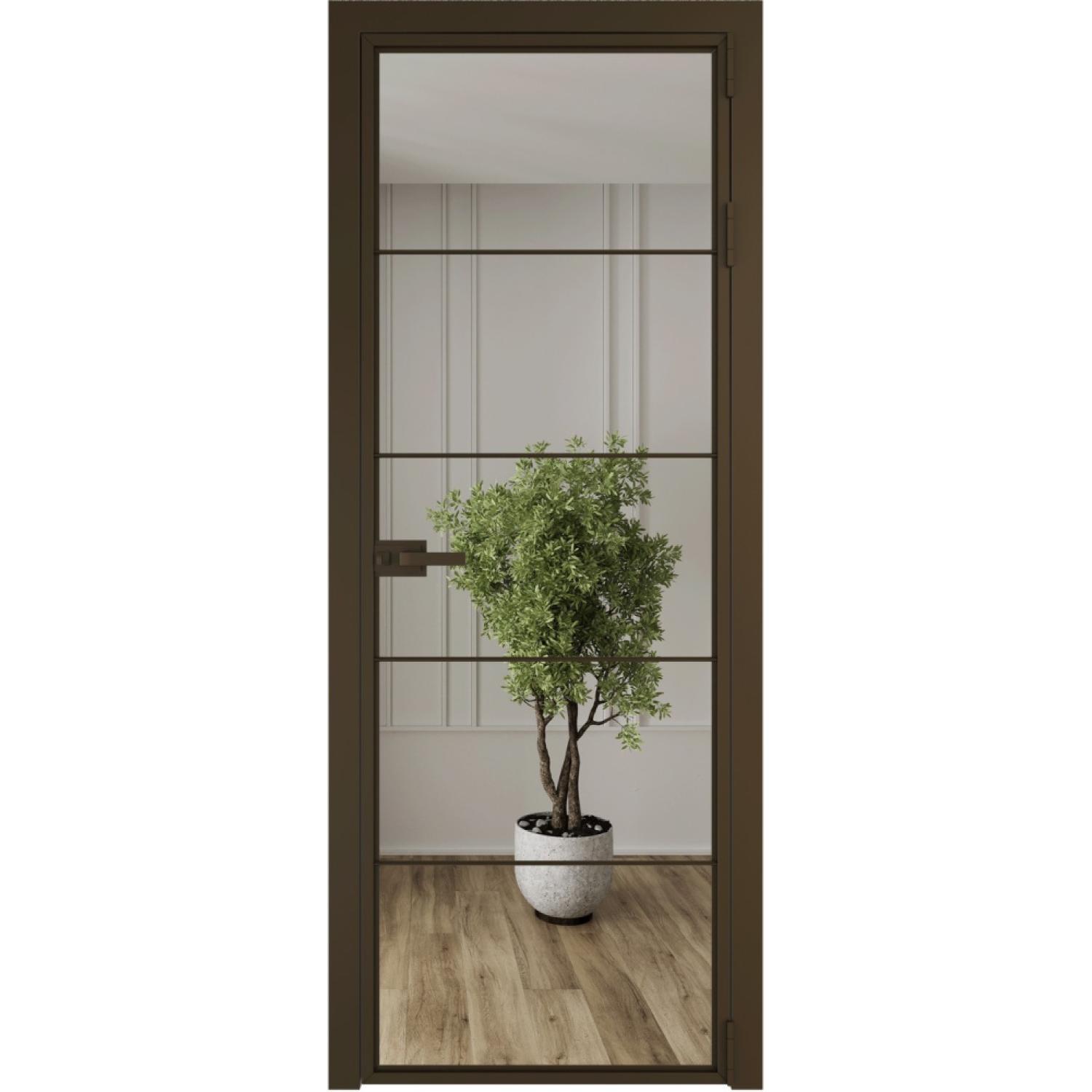 Дверь межкомнатная  алюминиевая  5 AX ProfilDoors (Деорэ, Зеркало)