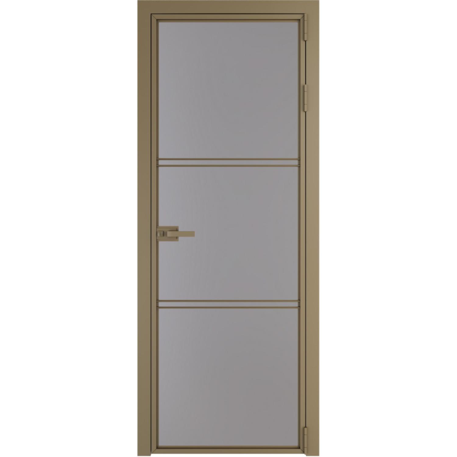 Дверь межкомнатная  алюминиевая  3 AX ProfilDoors (Шампань, Монохром серый)