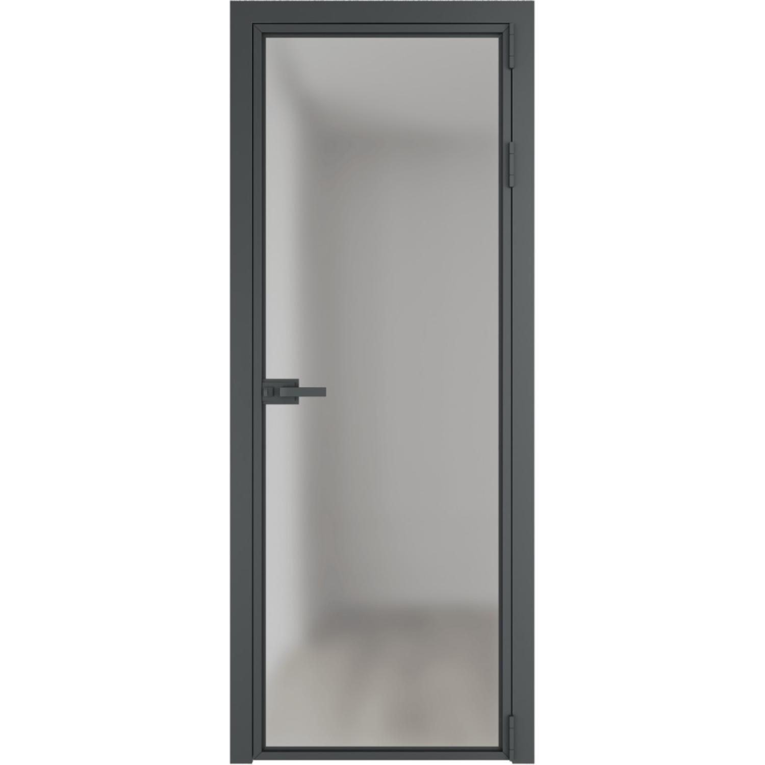 Дверь межкомнатная  алюминиевая  1 AX ProfilDoors (Серая ночь, Матовое)