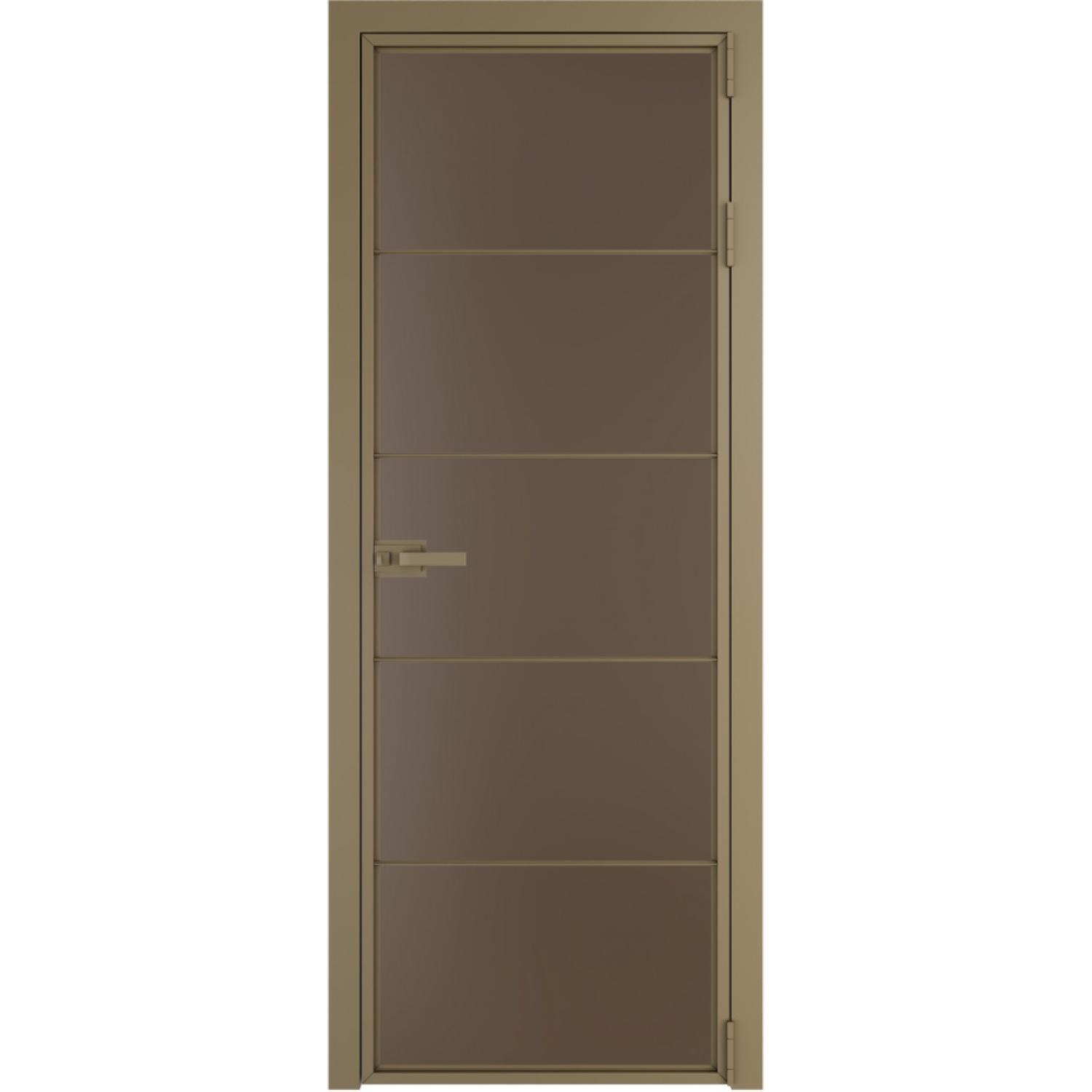 Дверь межкомнатная  алюминиевая  5 AX ProfilDoors (Шампань, Монохром гляссе)