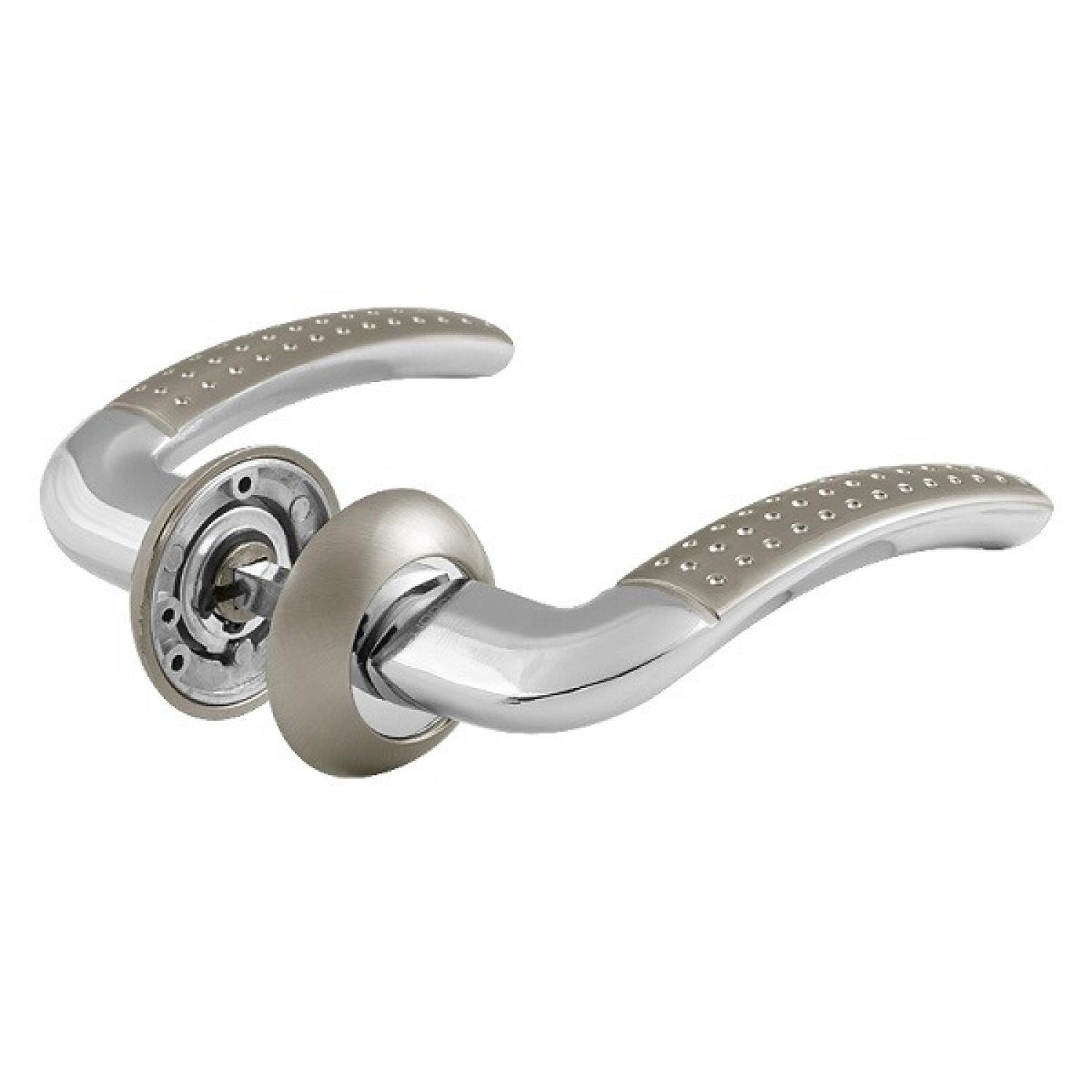 Ручка дверная 96 A AL (матовый никель/хром)