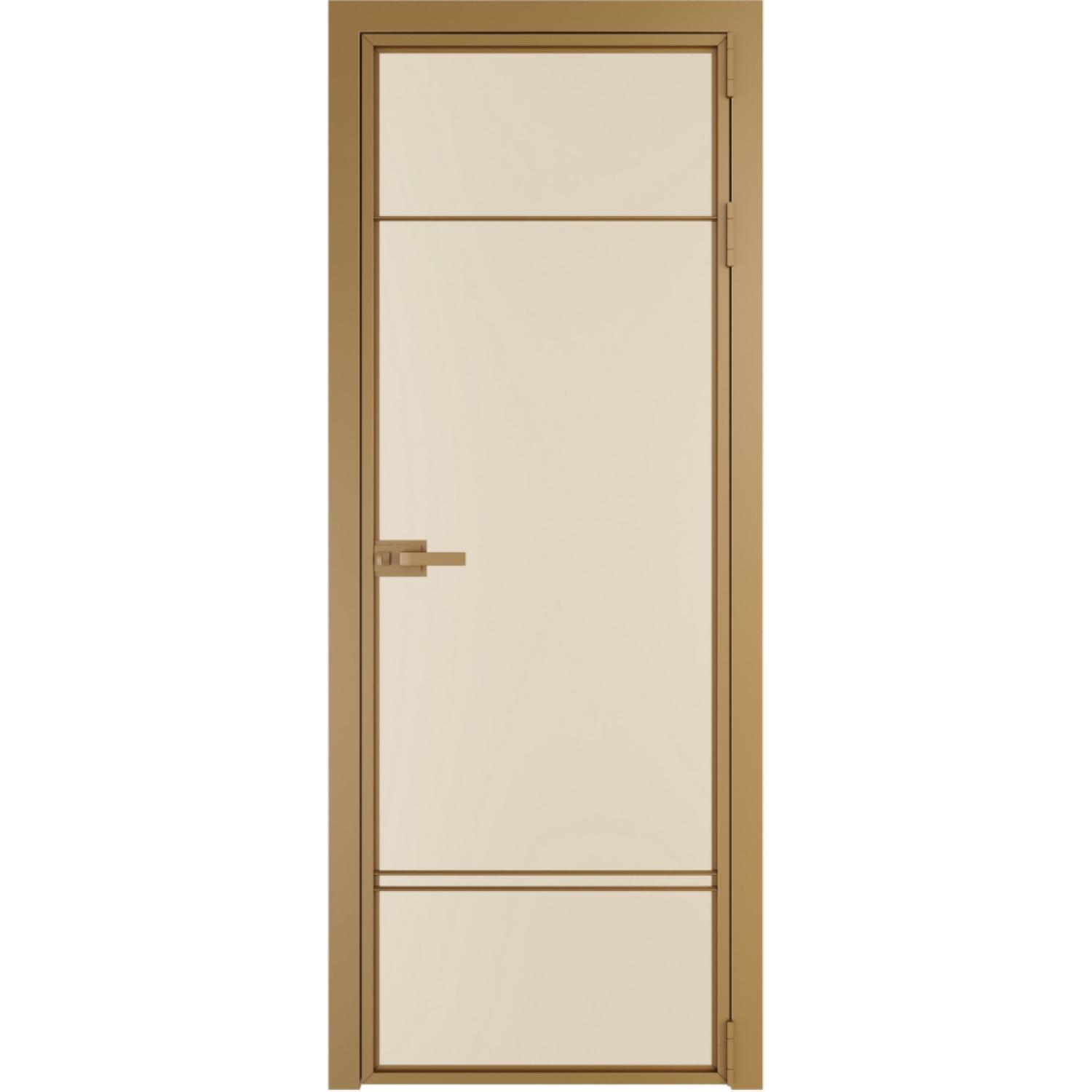 Дверь межкомнатная  алюминиевая  4 AX ProfilDoors (Золото, Монохром жемчуг)
