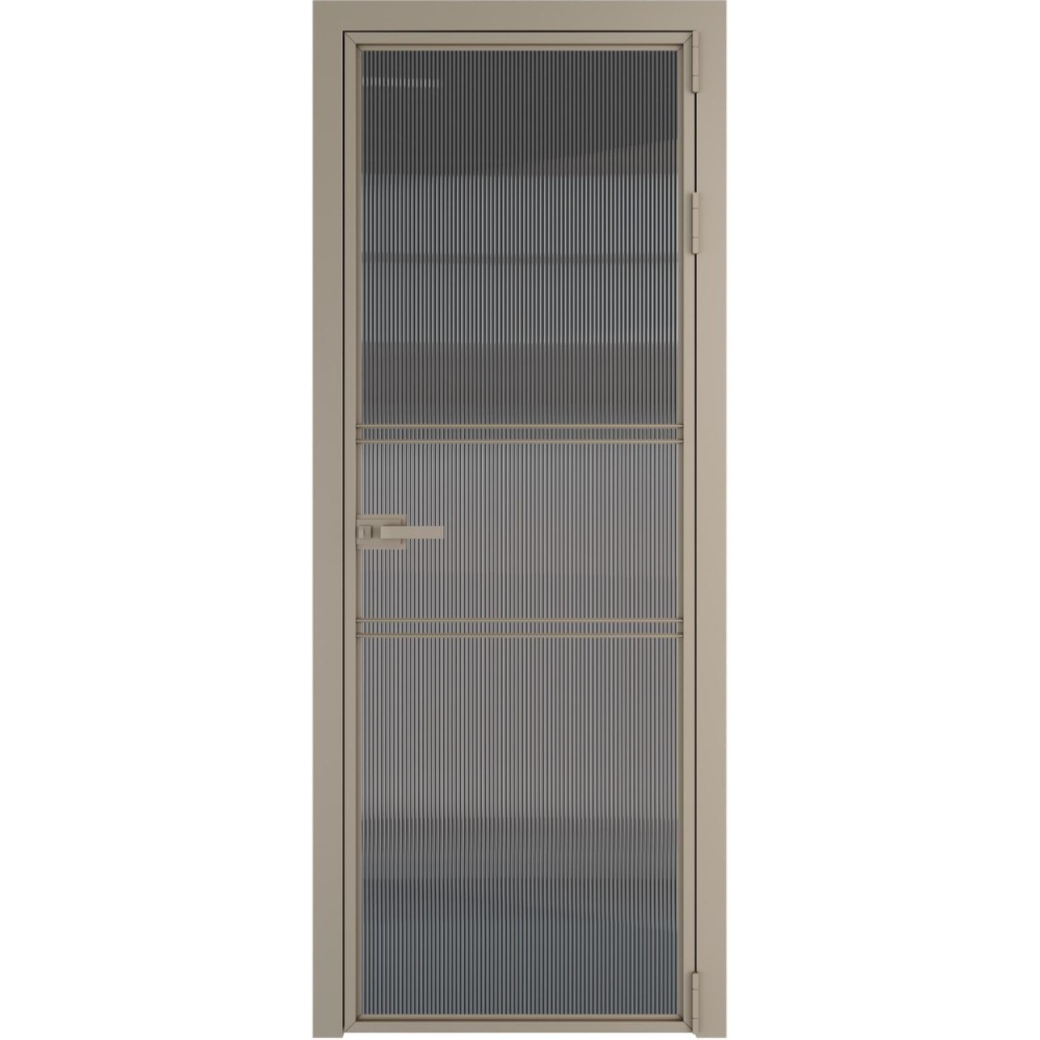 Дверь межкомнатная  алюминиевая  2 AX ProfilDoors (Никель, Мору тонированное)