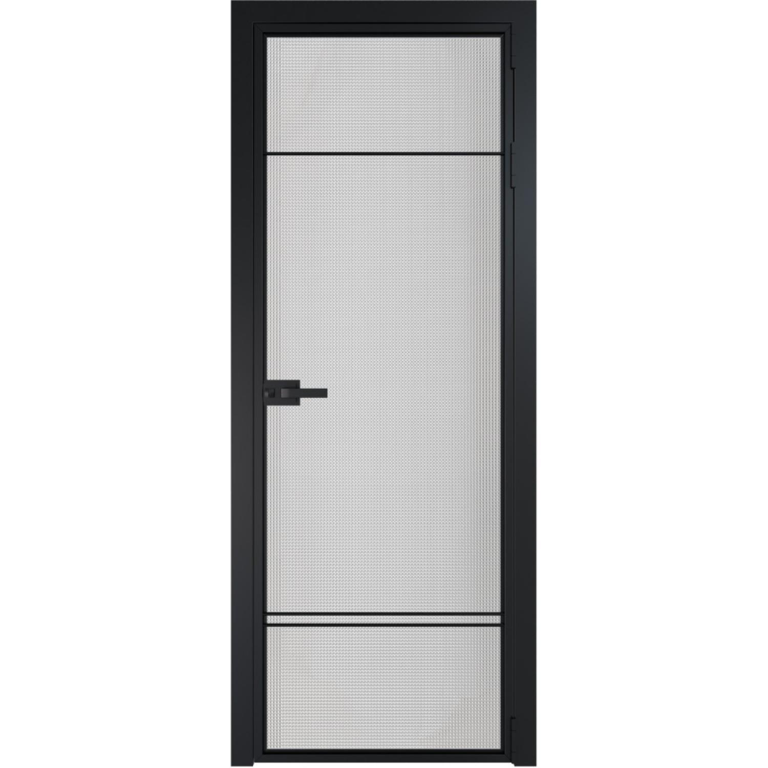 Дверь межкомнатная  алюминиевая  4 AX ProfilDoors (Черный, Кризет)
