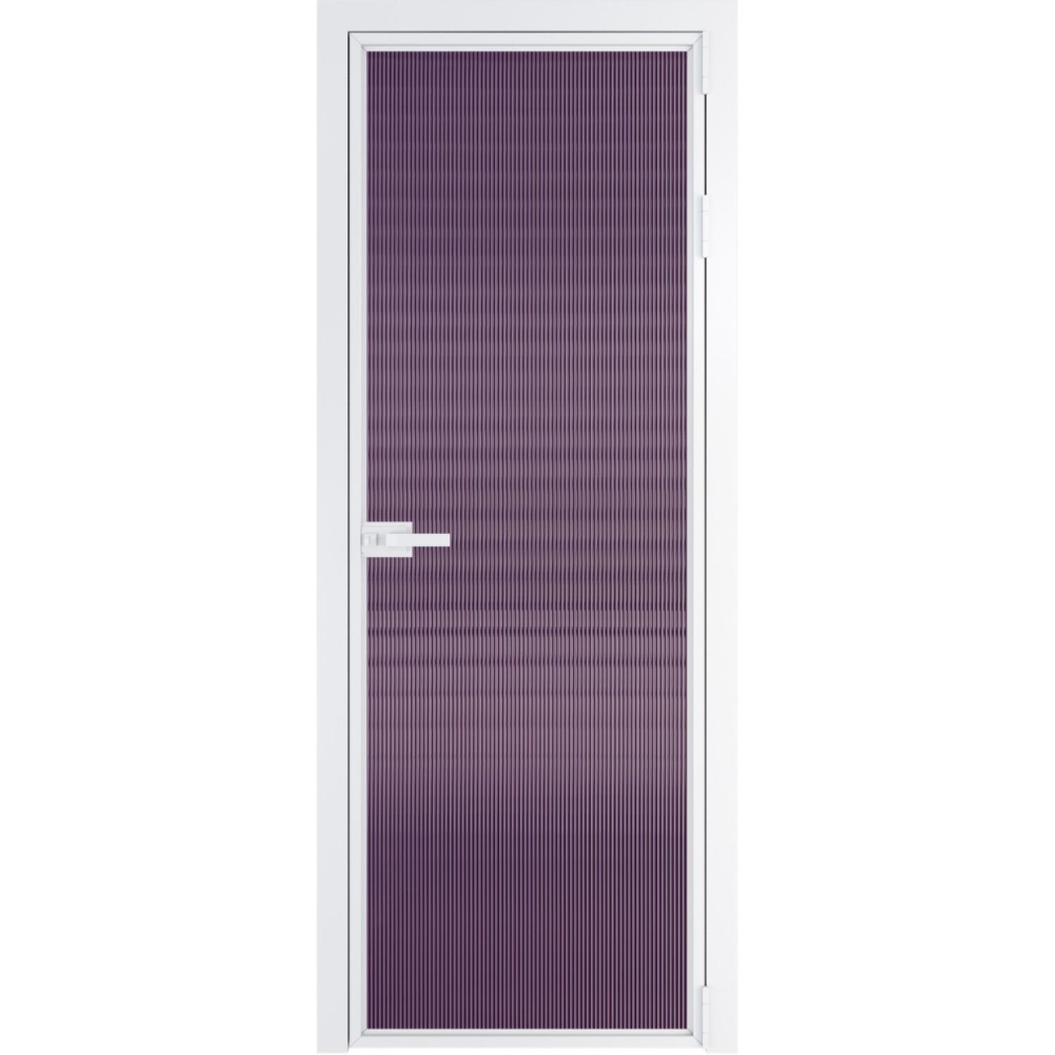 Дверь межкомнатная  алюминиевая  1 AX ProfilDoors (Вайт, Мору фиолетовое)
