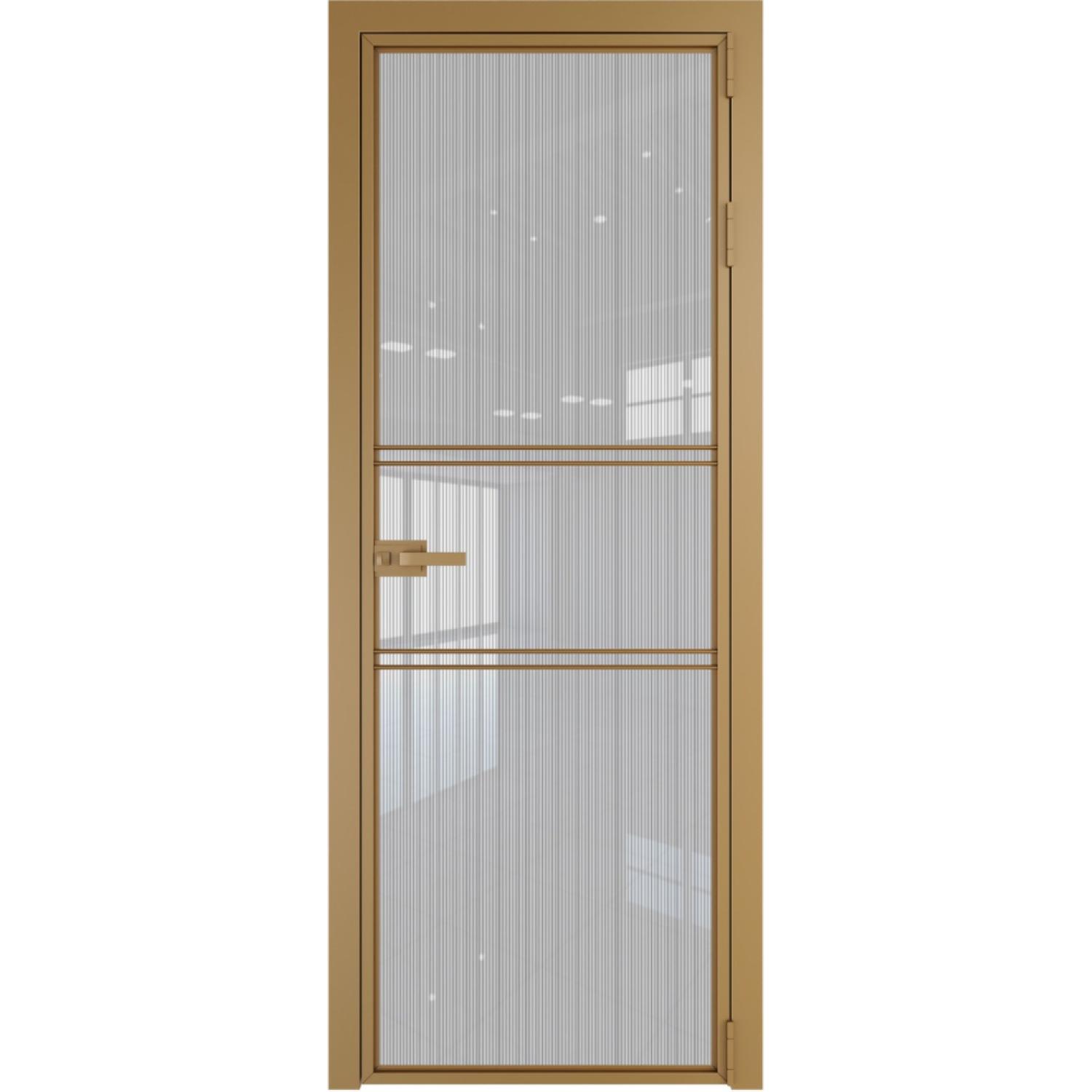 Дверь межкомнатная  алюминиевая  2 AX ProfilDoors (Золото, Страйп)