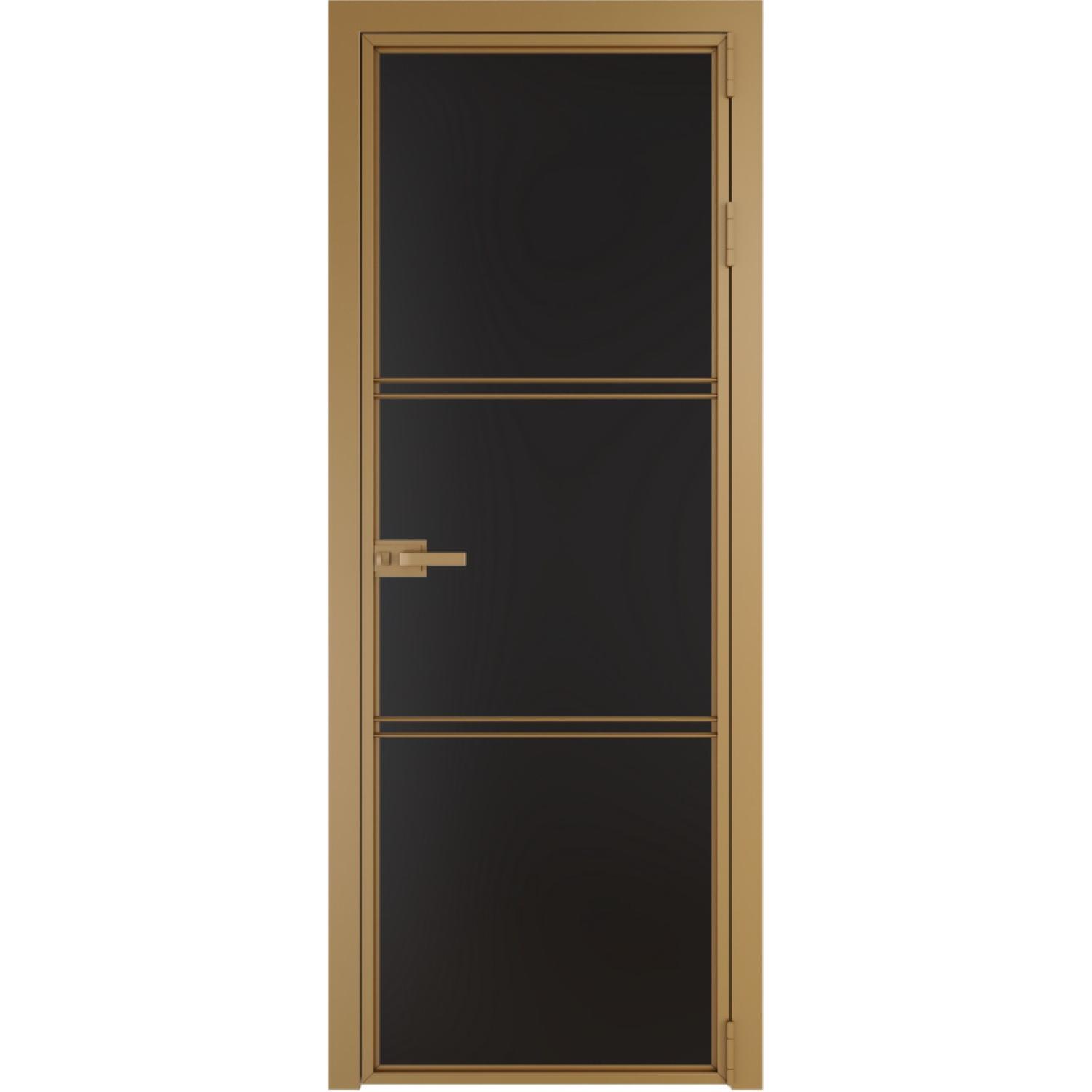 Дверь межкомнатная  алюминиевая  3 AX ProfilDoors (Золото, Монохром черный)