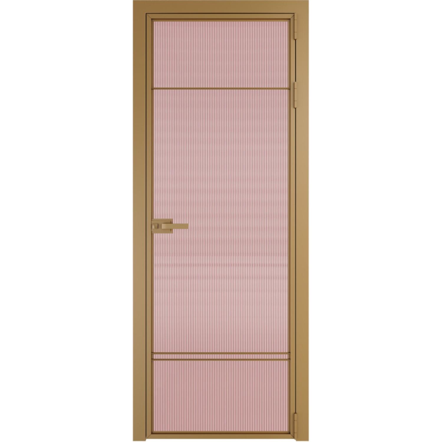 Дверь межкомнатная  алюминиевая  4 AX ProfilDoors (Золото, Мору розовое)