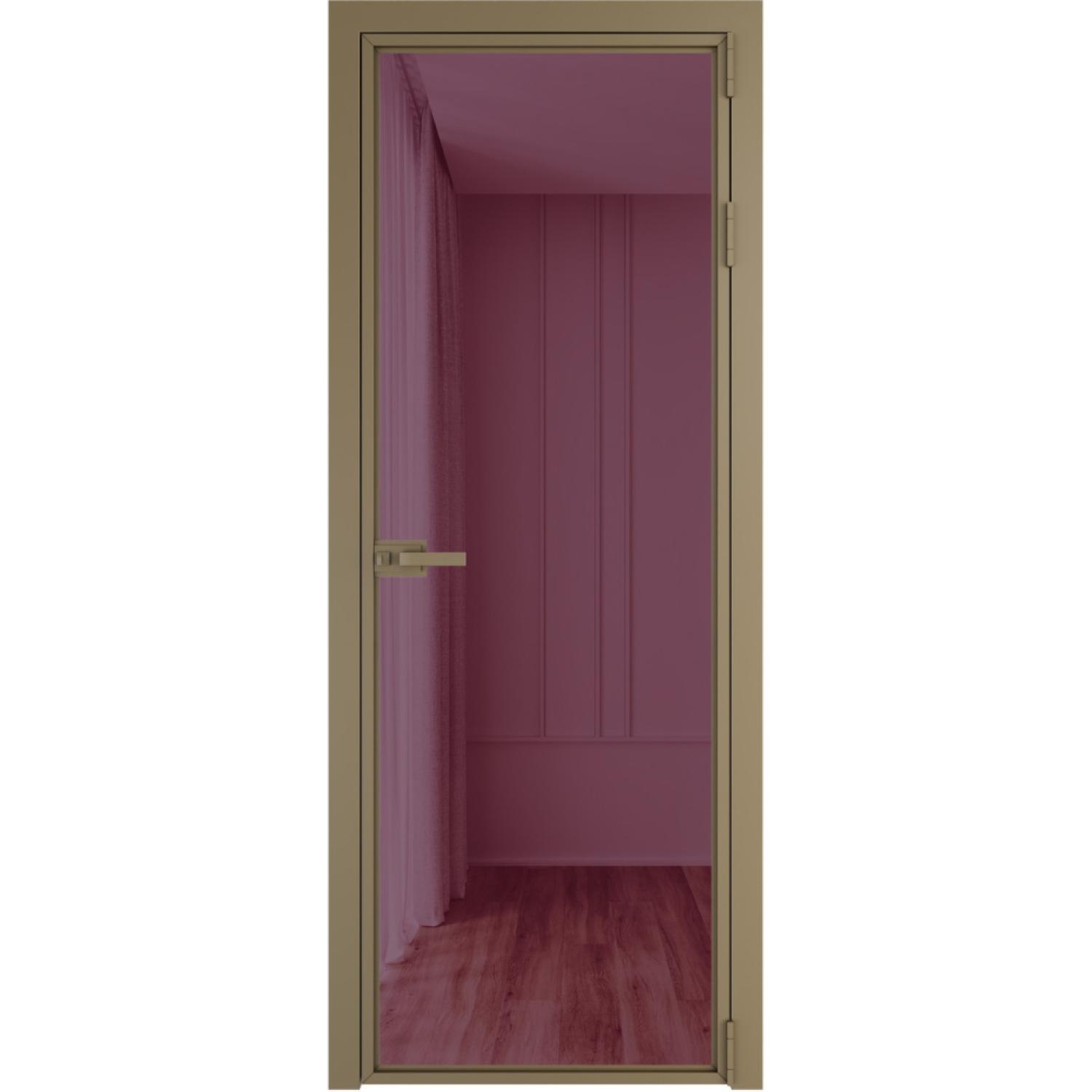 Дверь межкомнатная  алюминиевая  1 AX ProfilDoors (Шампань, Фиолетовое шпион)