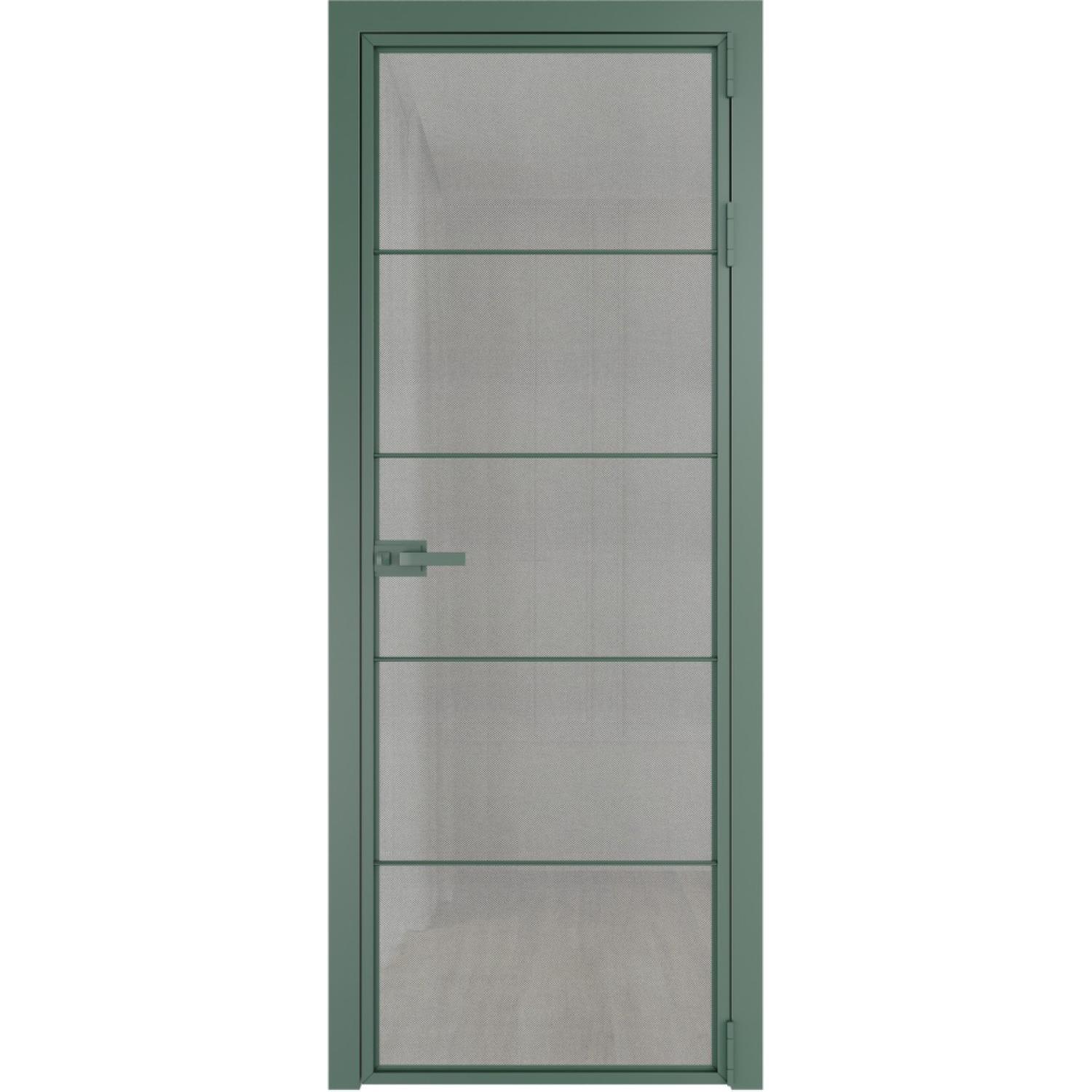 Дверь межкомнатная  алюминиевая  5 AX ProfilDoors (Зеленый воск, Рэте)