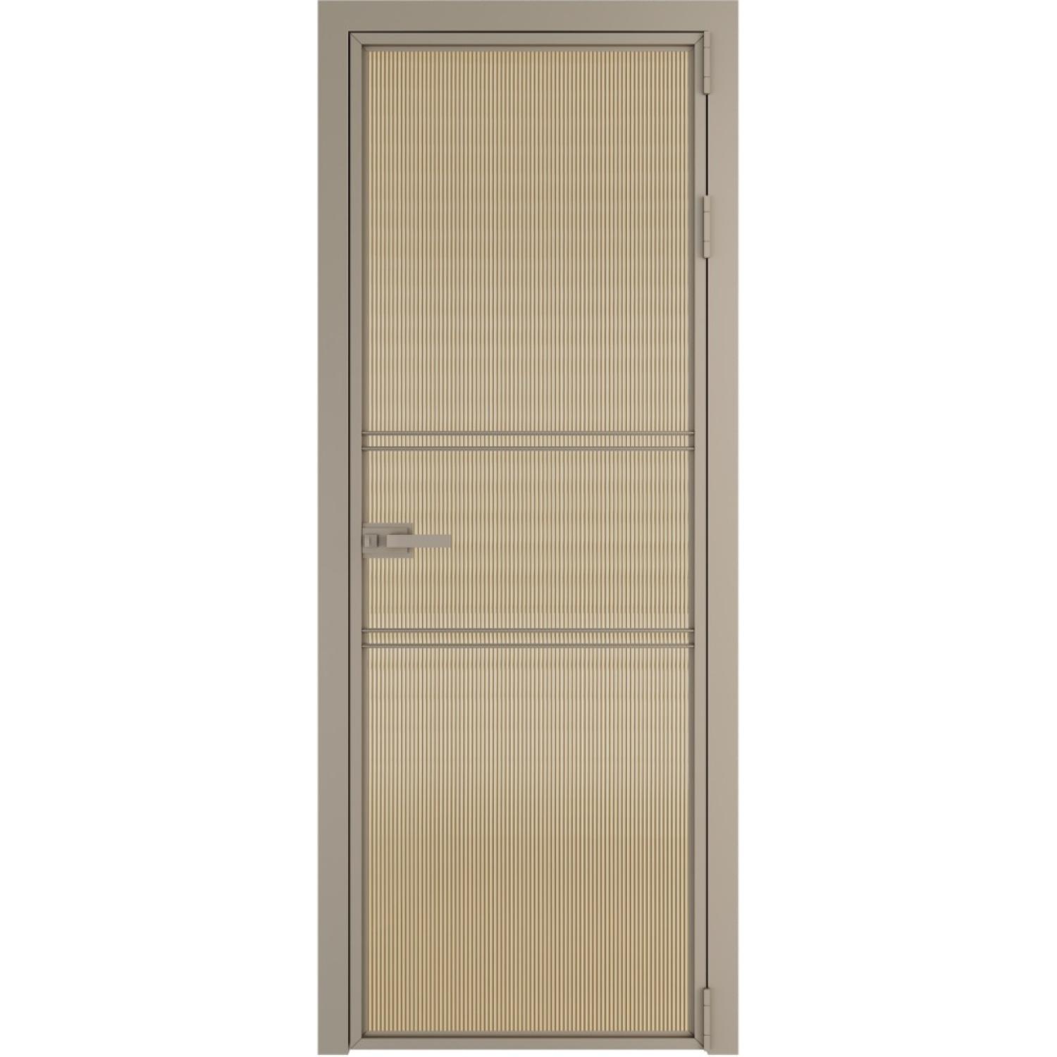 Дверь межкомнатная  алюминиевая  2 AX ProfilDoors (Никель, Мору золото)