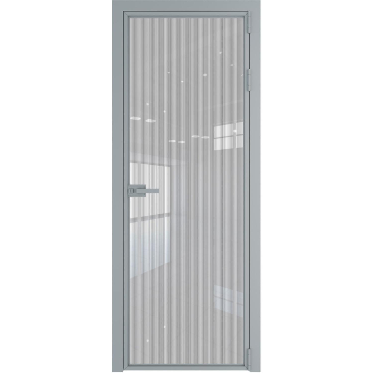 Дверь межкомнатная  алюминиевая  1 AX ProfilDoors (Серебро, Страйп)