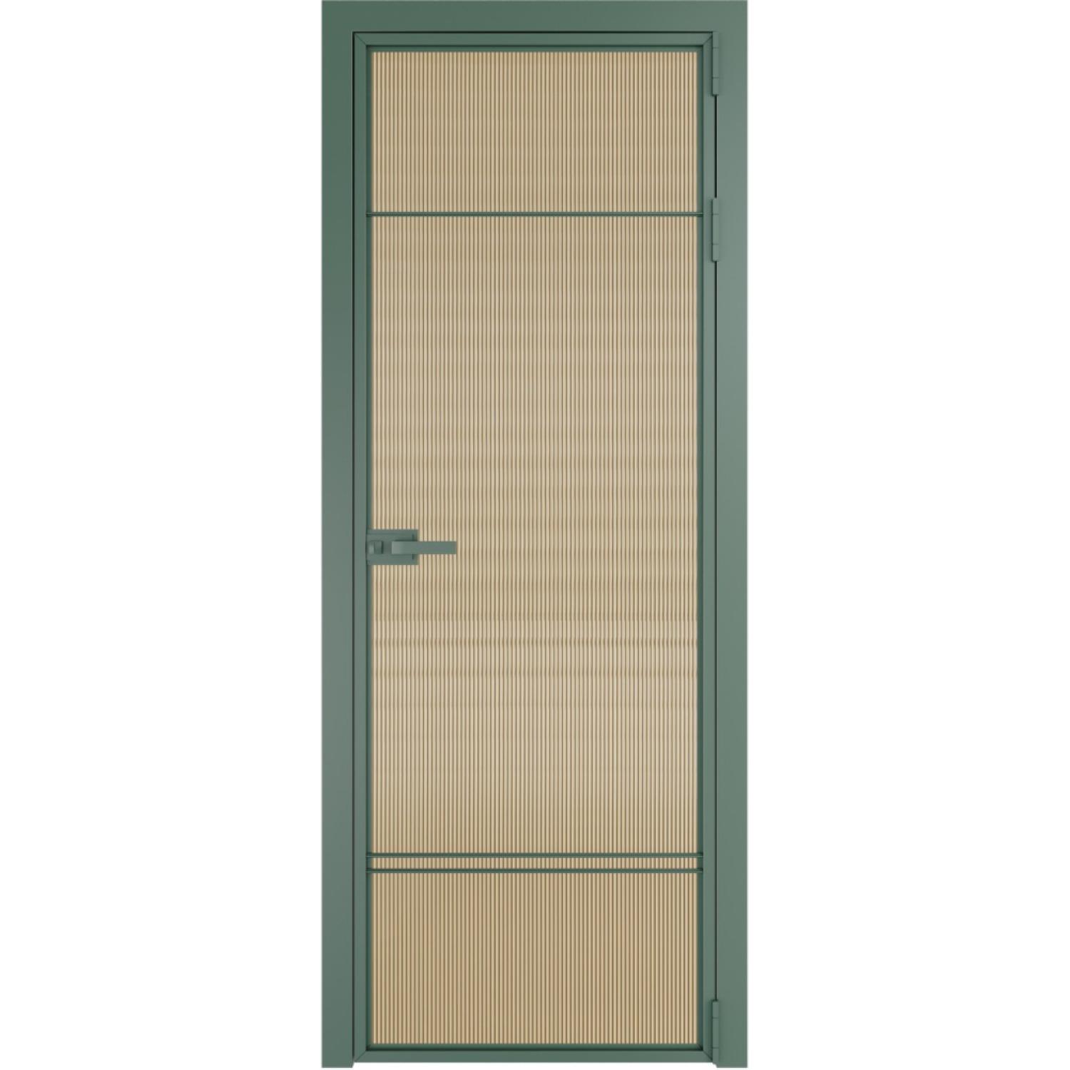 Дверь межкомнатная  алюминиевая  4 AX ProfilDoors (Зеленый воск, Мору золото)