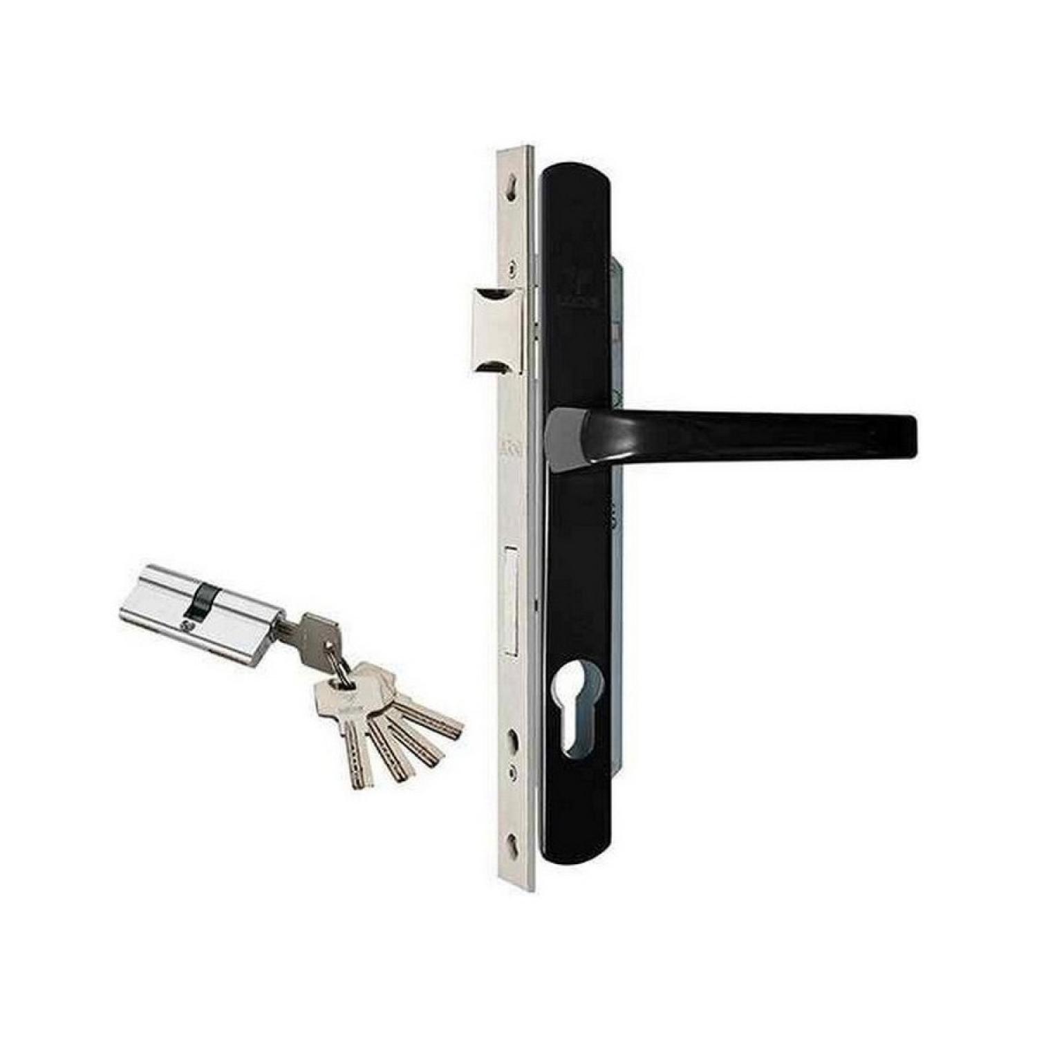 Замок калиточный (технич. упаковка) (черный)