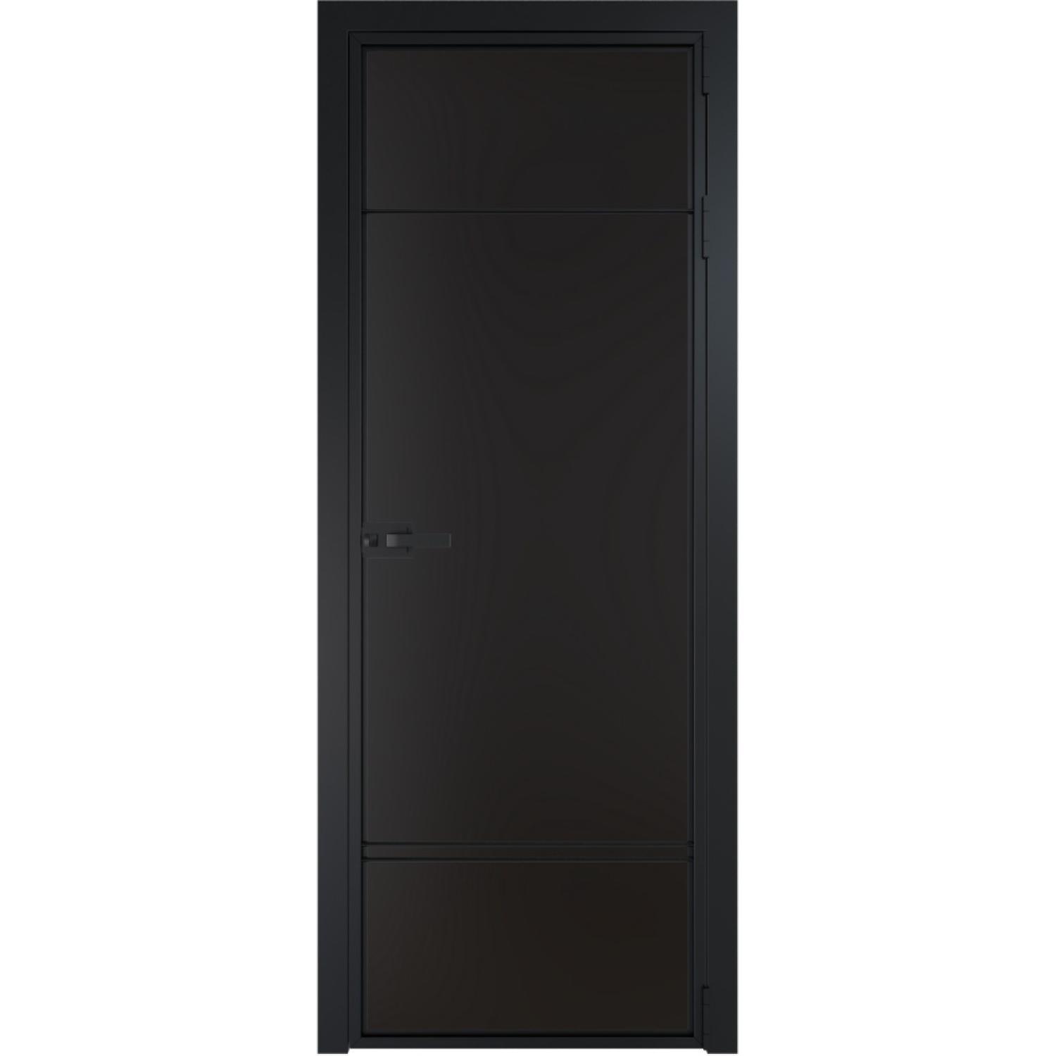 Дверь межкомнатная  алюминиевая  4 AX ProfilDoors (Черный, Монохром черный)