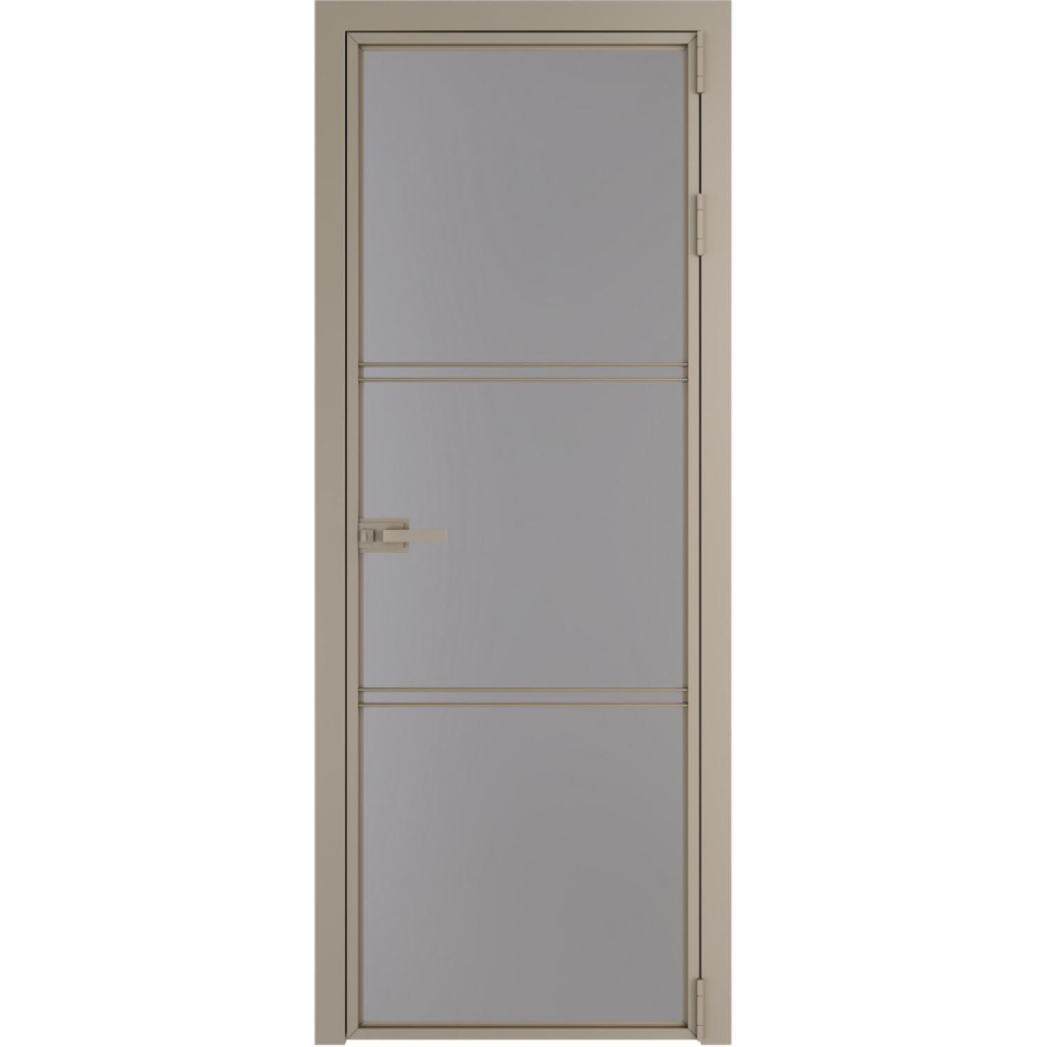 Дверь межкомнатная  алюминиевая  3 AX ProfilDoors (Никель, Монохром серый)