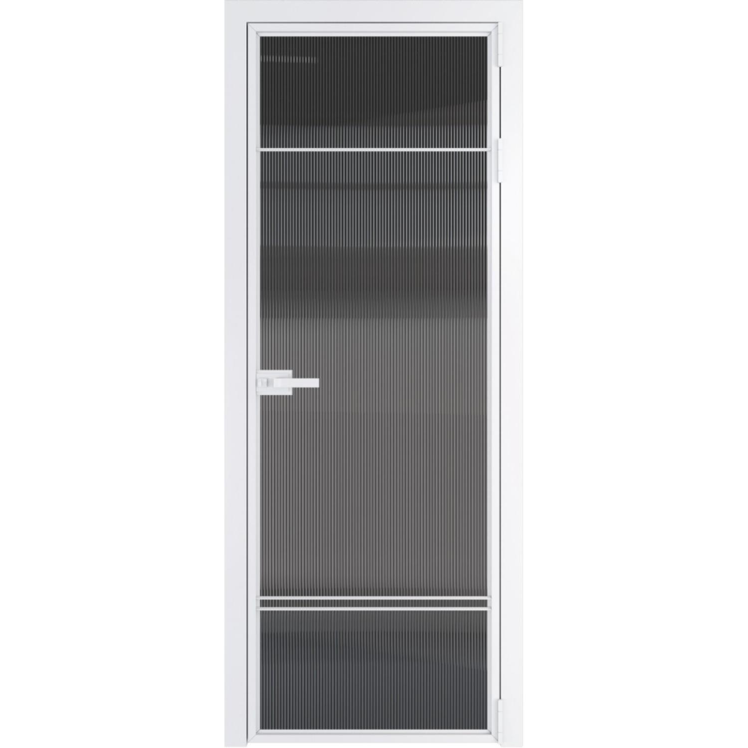 Дверь межкомнатная  алюминиевая  4 AX ProfilDoors (Вайт, Триплекс Тонированный)