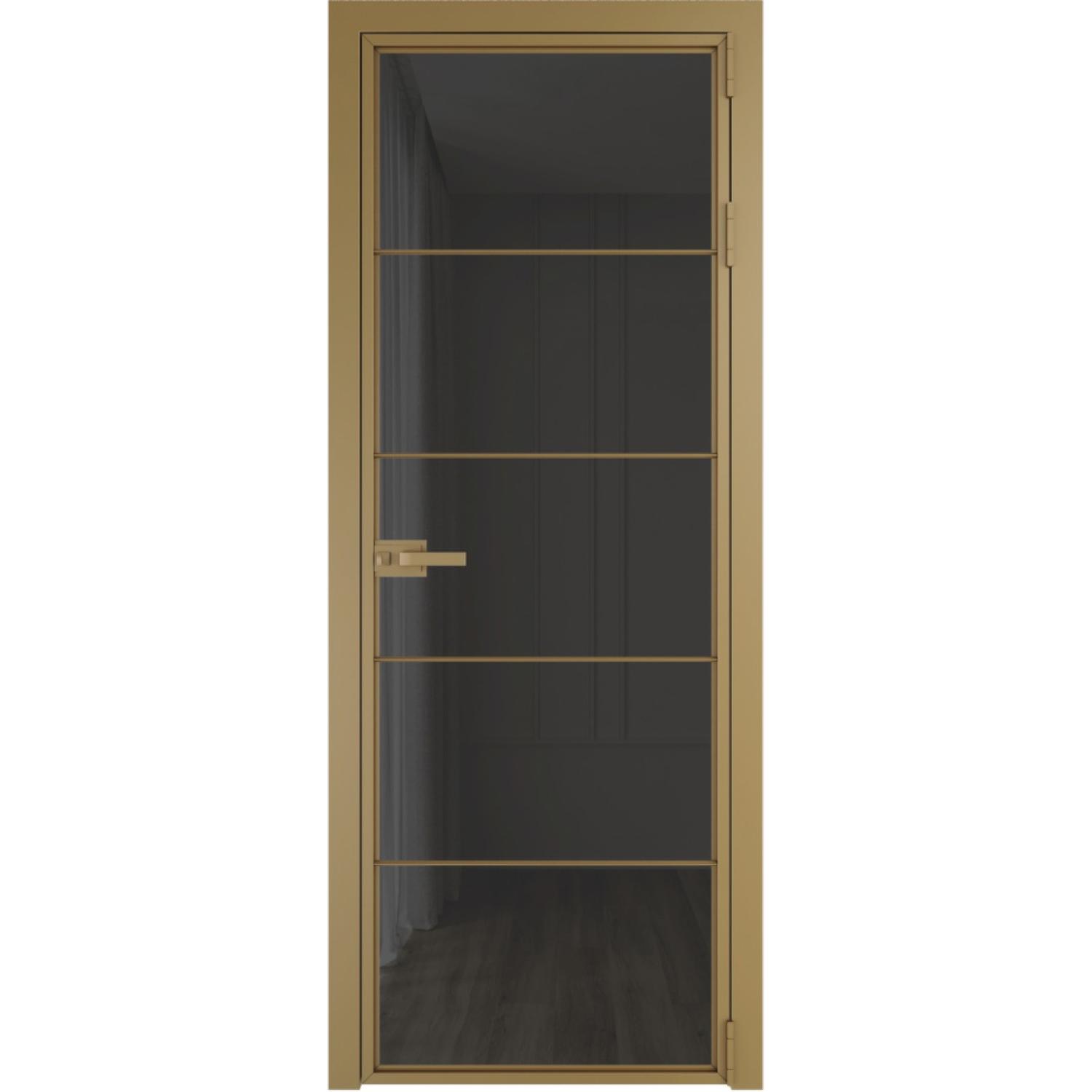 Дверь межкомнатная  алюминиевая  5 AX ProfilDoors (Золото, Триплекс Тонированный)