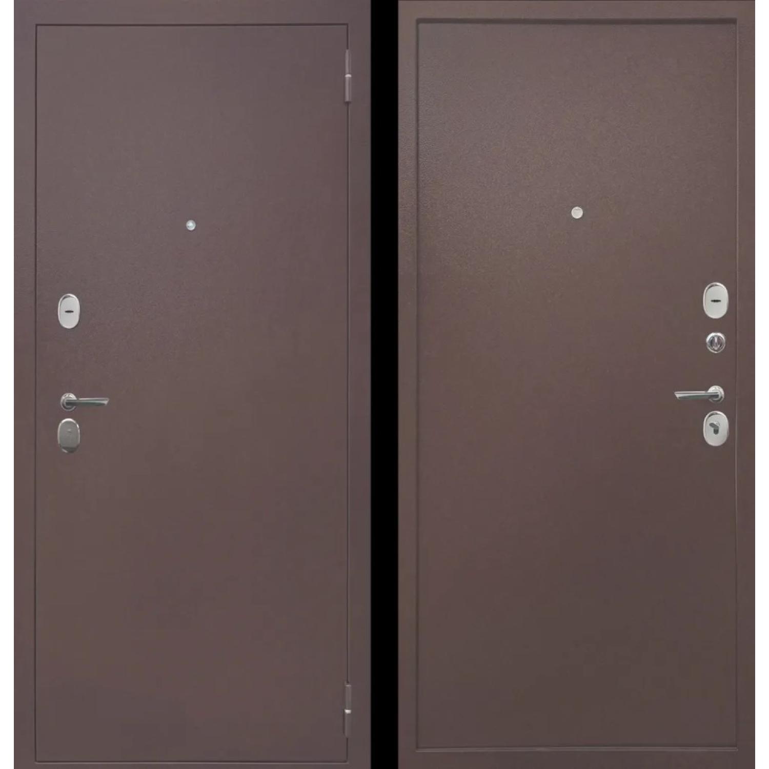 Дверь входная металлическая M26 (960*2050 L, Медный антик (Полимерно-порошковое), Медный антик (Полимерно-порошковое), Заказная)