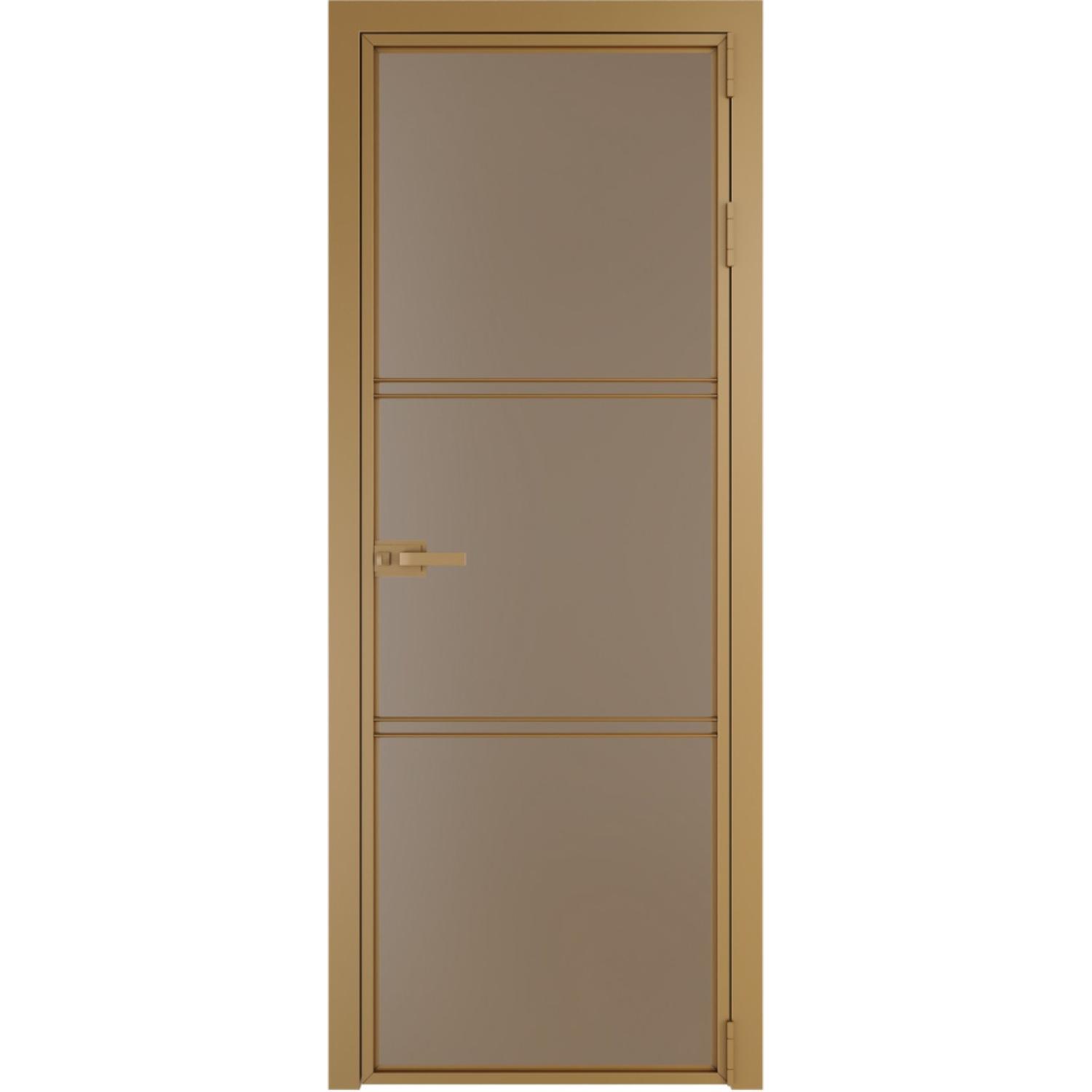 Дверь межкомнатная  алюминиевая  3 AX ProfilDoors (Золото, Монохром капучино)