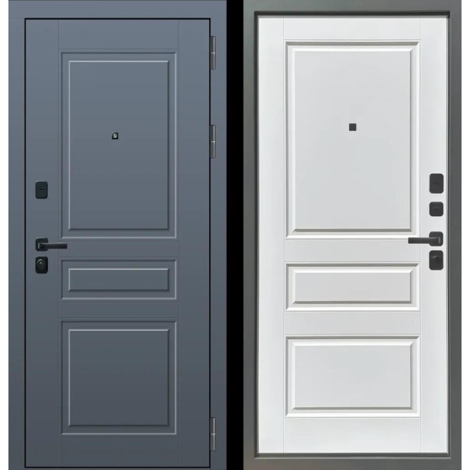 Дверь входная металлическая М8 (860*2050 R, Velluto Oscure AG 710, Velluto Bianco AG 700, Заказная)