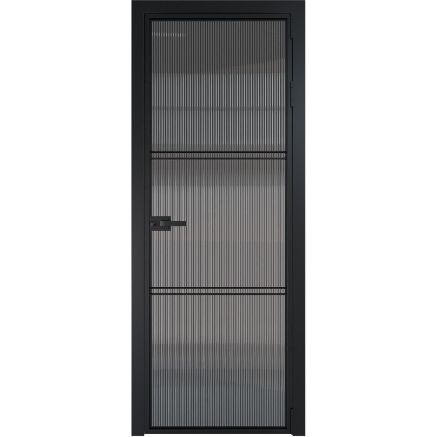 Дверь межкомнатная  алюминиевая  3 AX ProfilDoors (Черный, Мору тонированное)