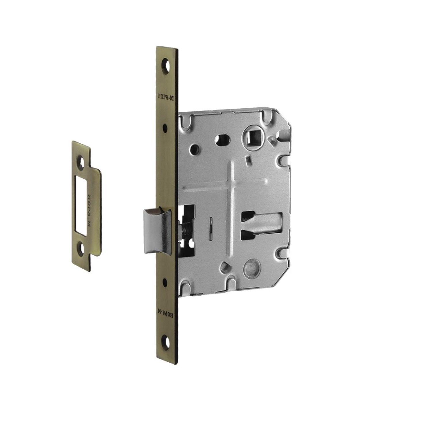 Защелка сантехническая 2070-70 с прямой планкой (ст.бронза)