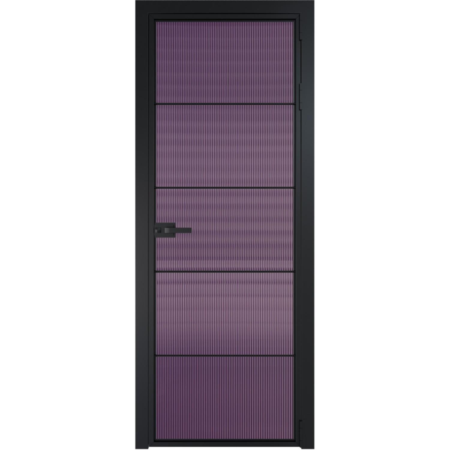 Дверь межкомнатная  алюминиевая  5 AX ProfilDoors (Черный, Мору фиолетовое)