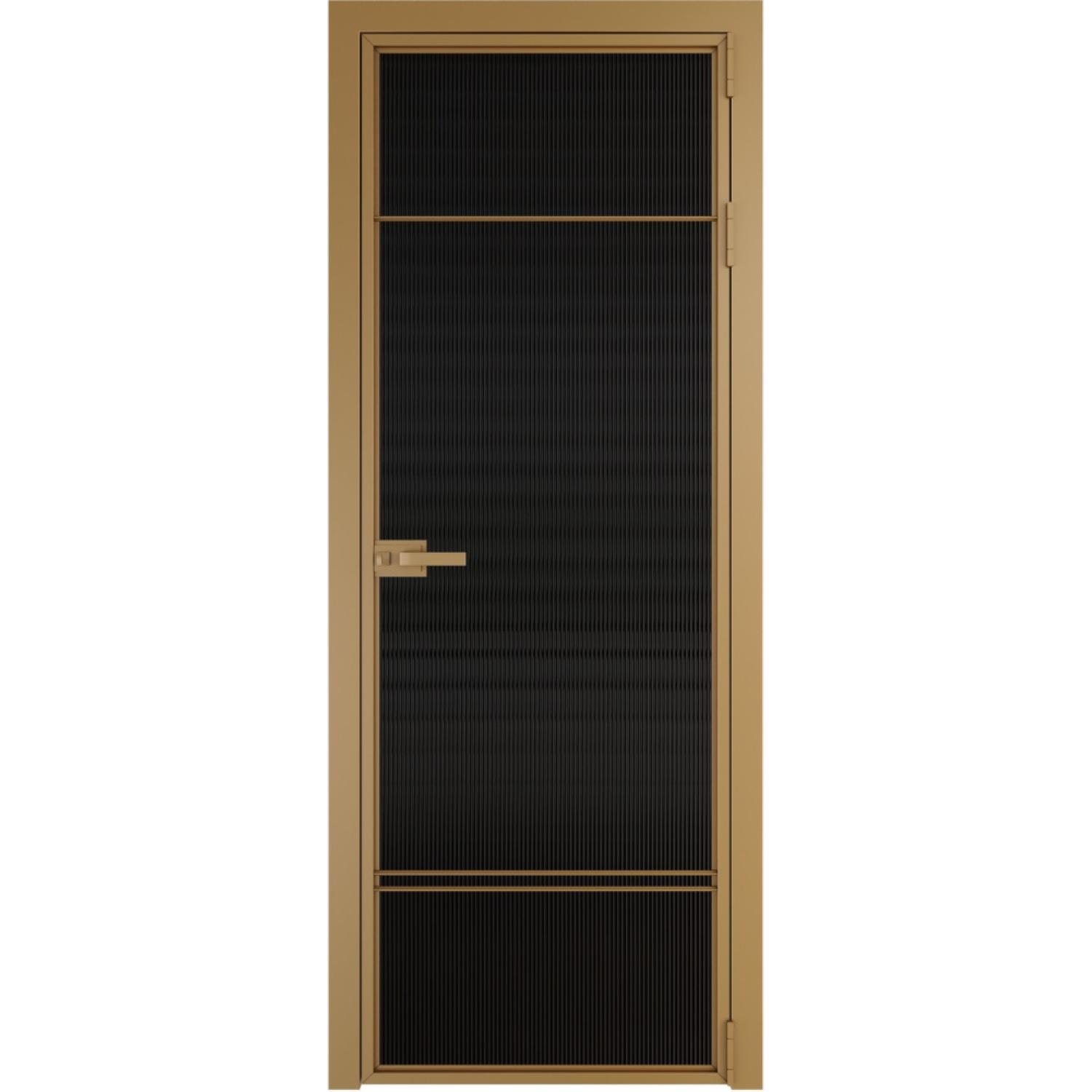 Дверь межкомнатная  алюминиевая  4 AX ProfilDoors (Золото, Мору черное)